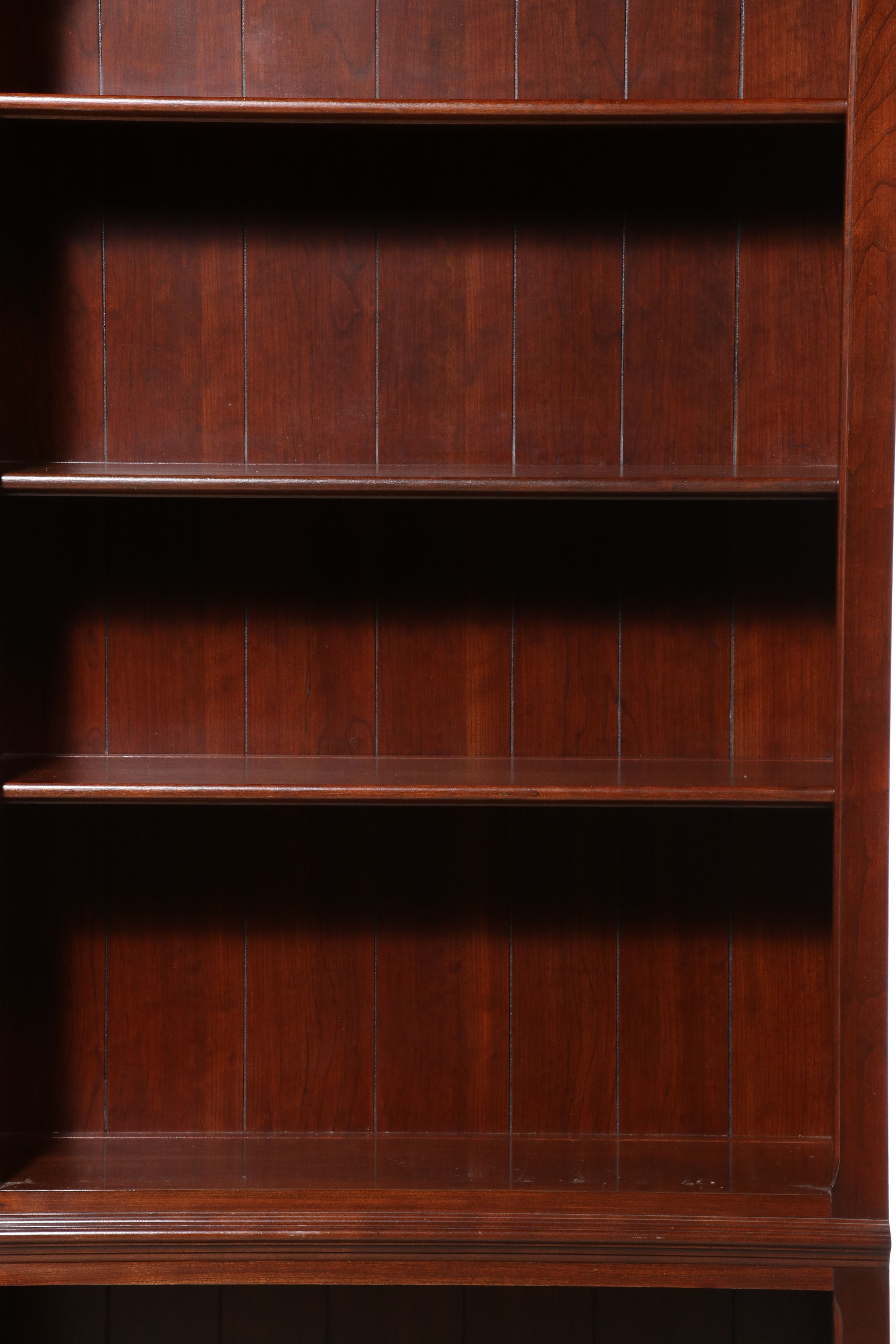 Pair of Knob Creek Cherry Bookcases, Late 20th Century