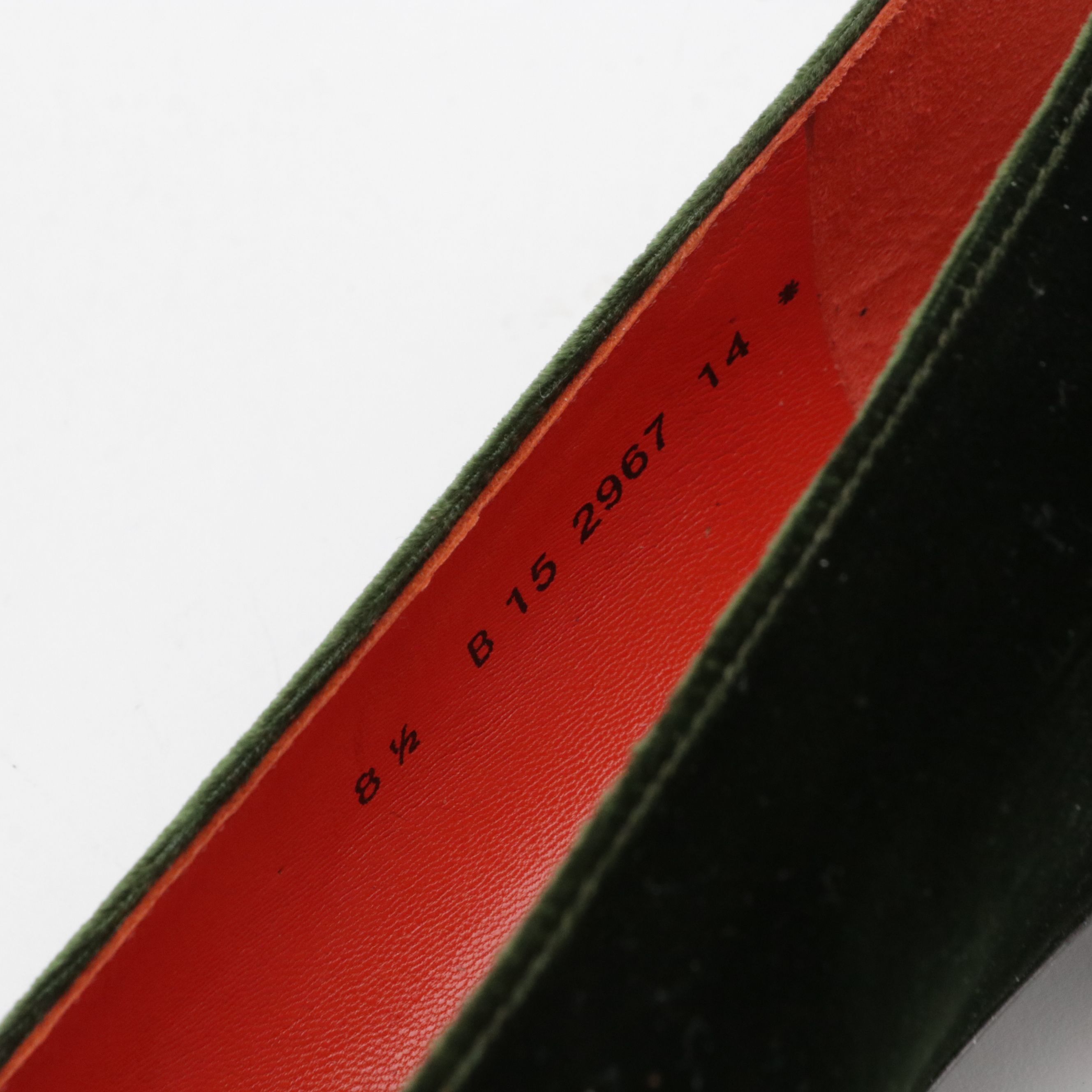 Robert Clergerie Braise Loafers in Olive Green Velvet with Box