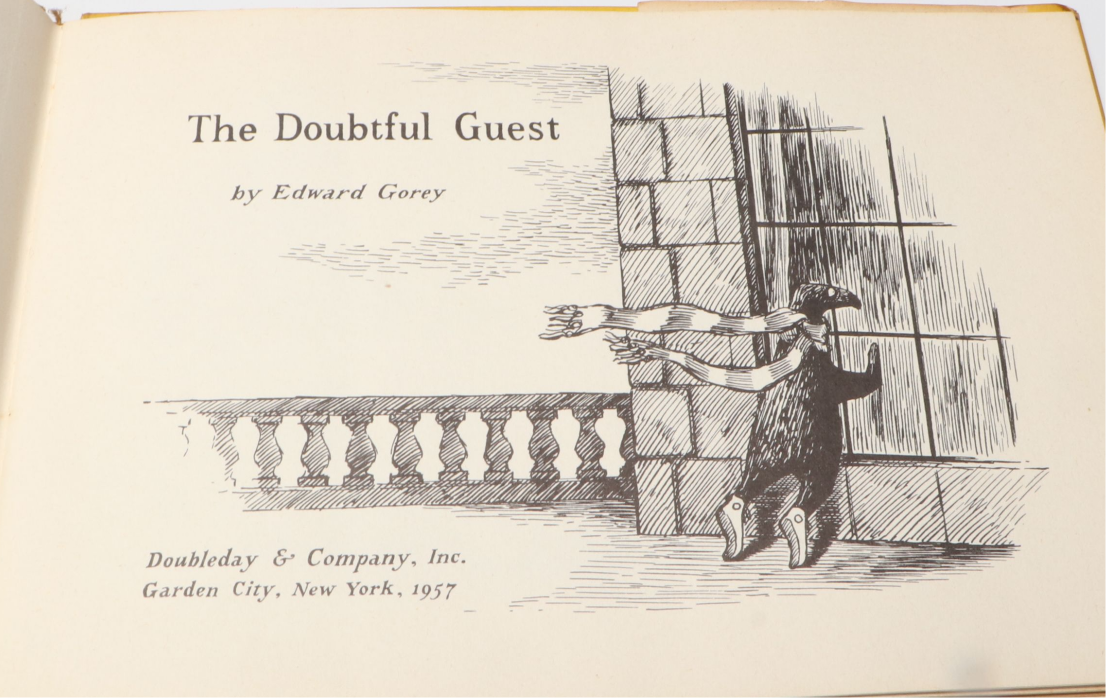 First Edition "The Doubtful Guest" with "The Willowdale Handcar" by Edward Gorey