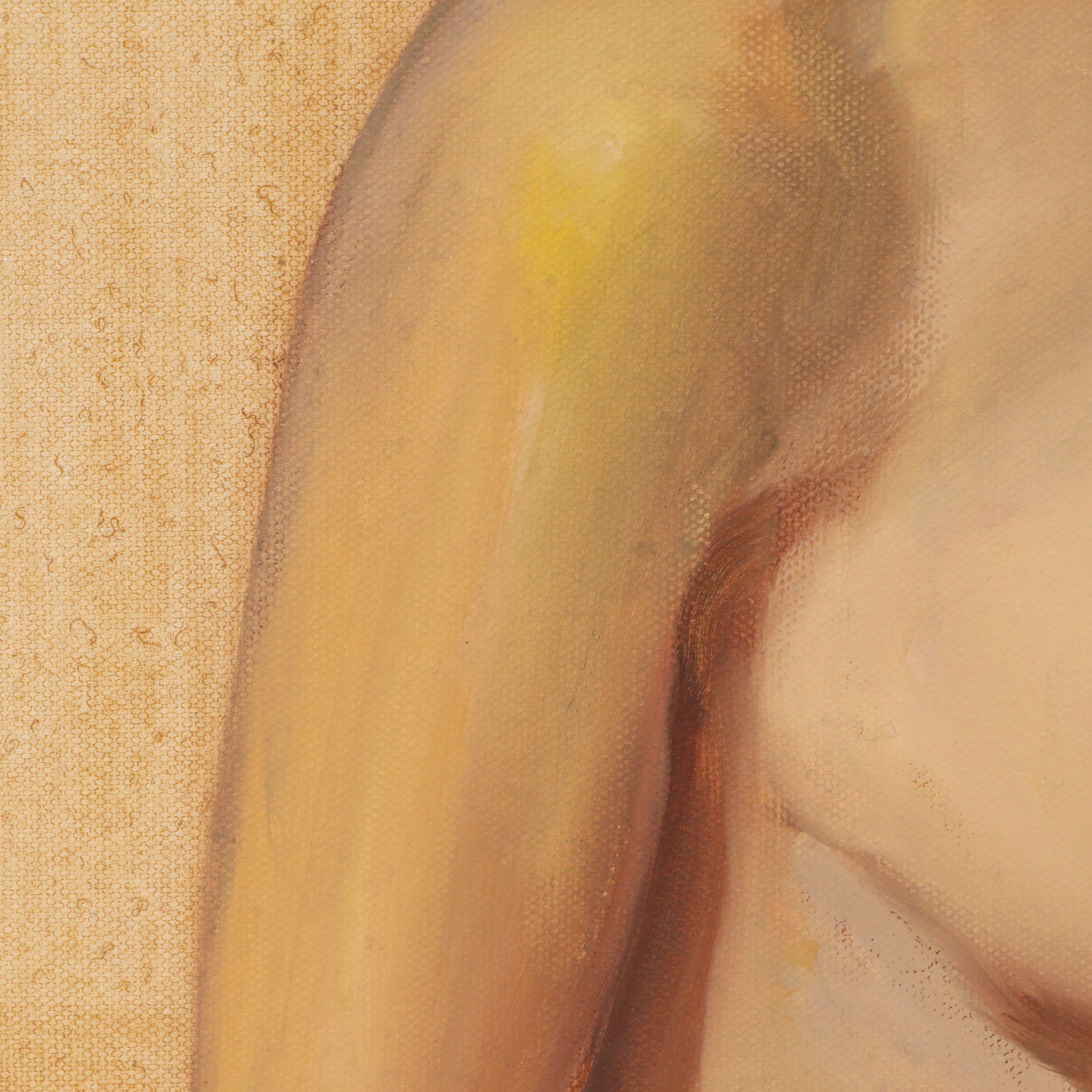 Larry Griggs Oil Painting of Female Nude, 21st Century