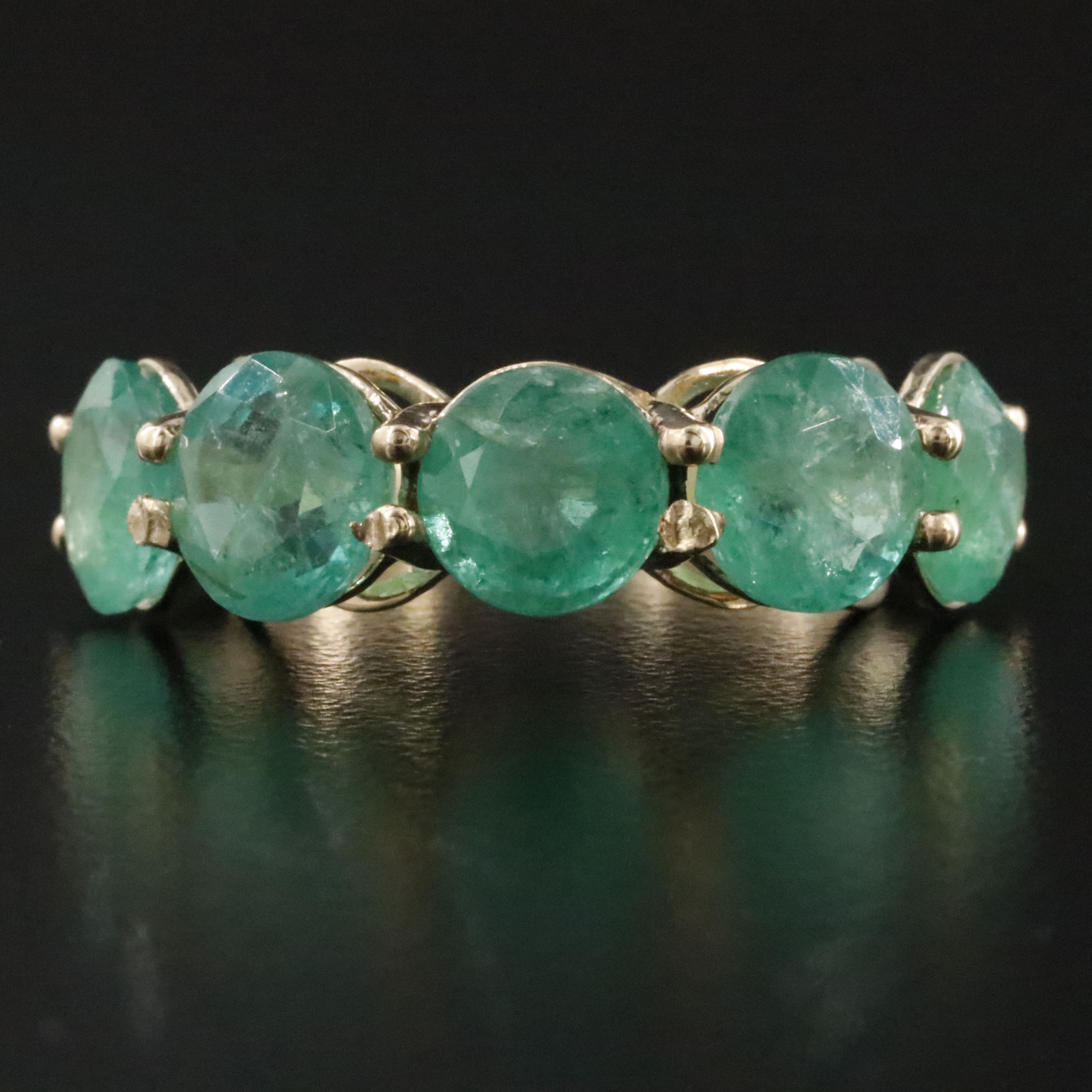 14K 6.72 CTW Emerald Ring