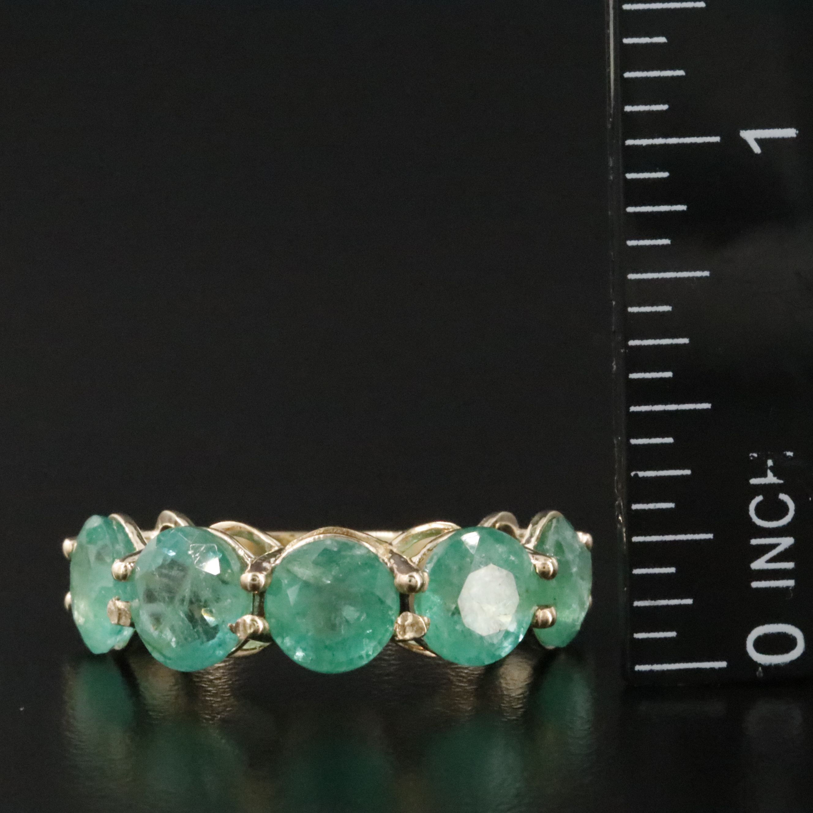 14K 6.72 CTW Emerald Ring