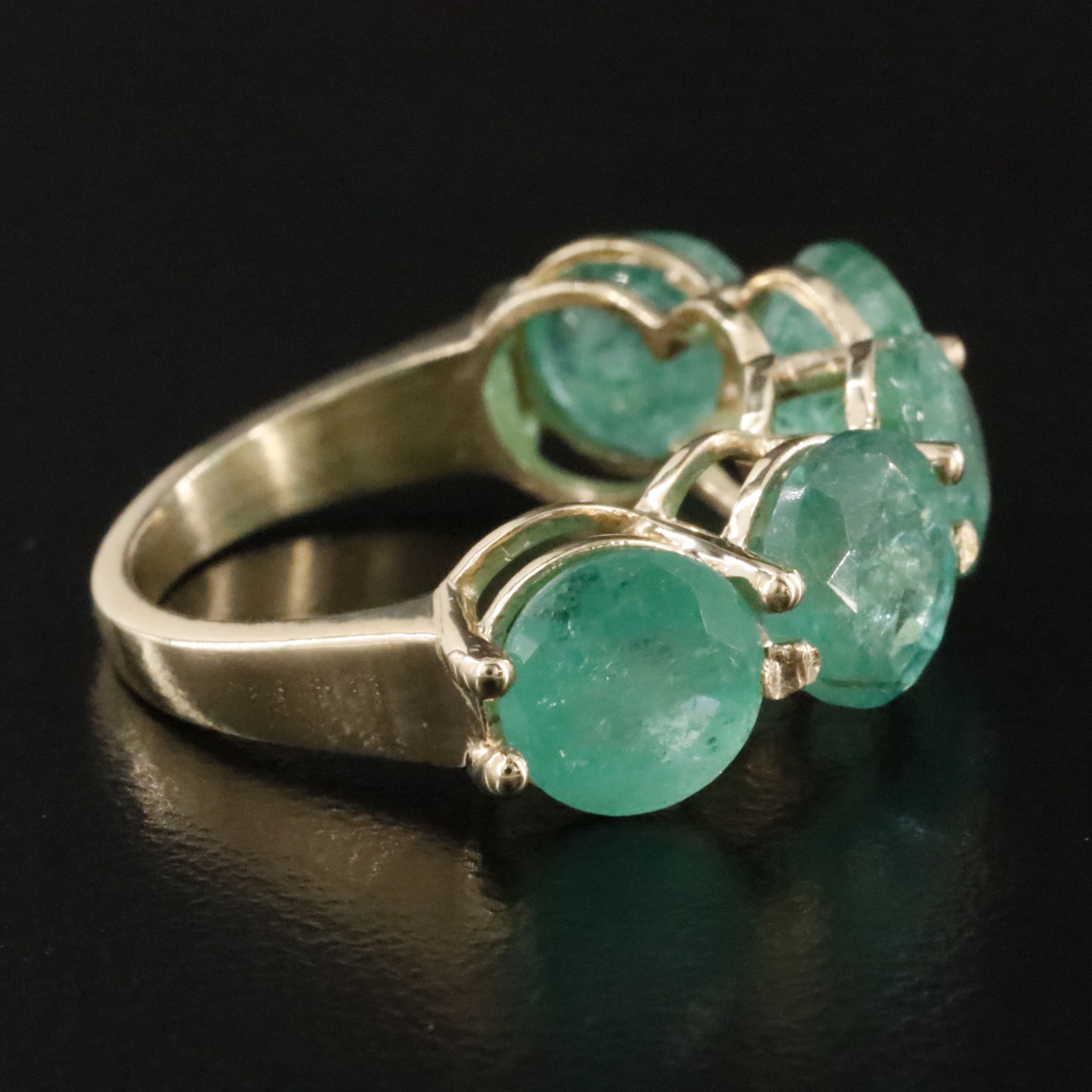 14K 6.72 CTW Emerald Ring