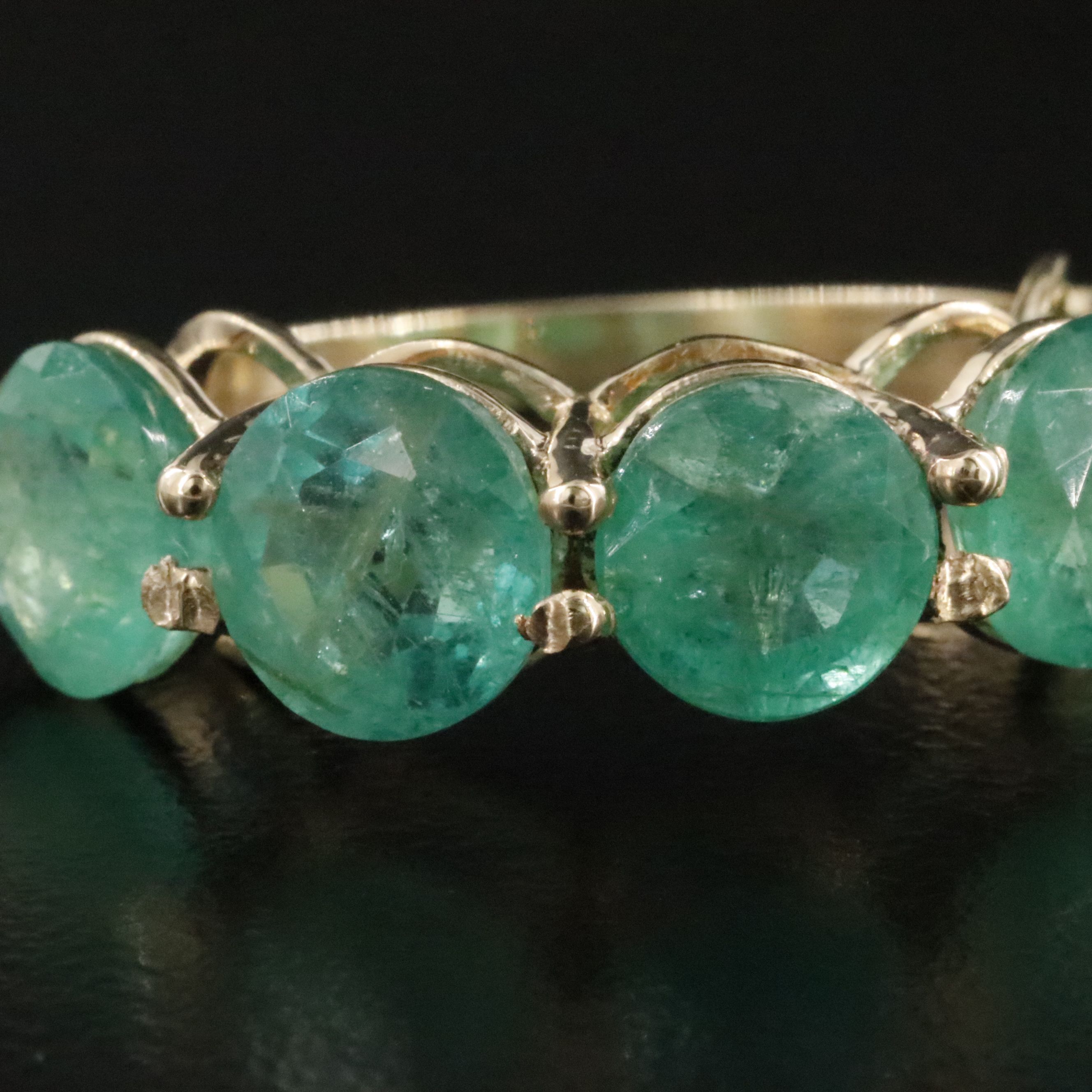 14K 6.72 CTW Emerald Ring