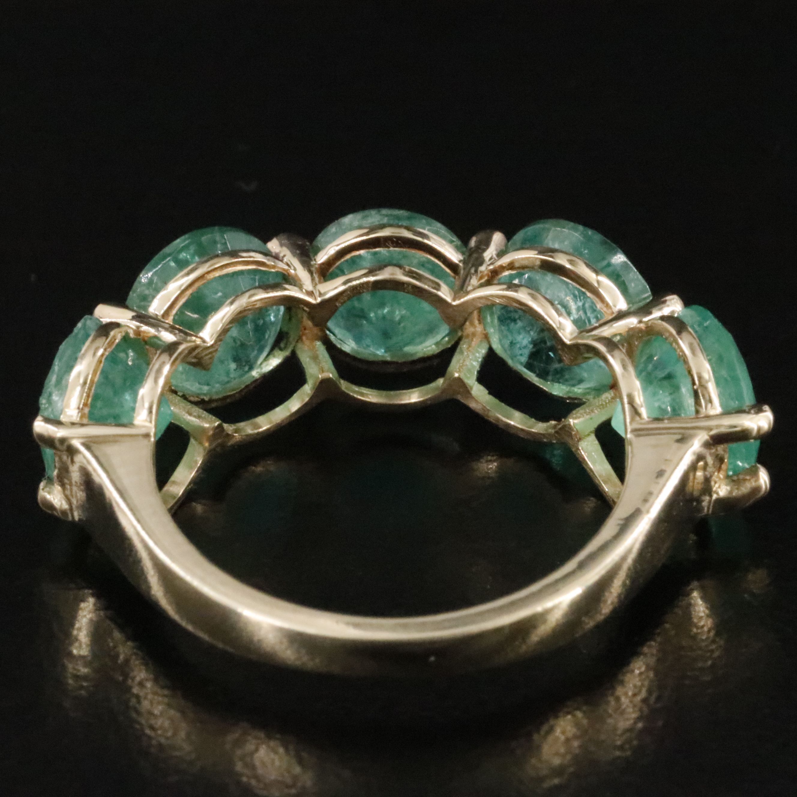 14K 6.72 CTW Emerald Ring