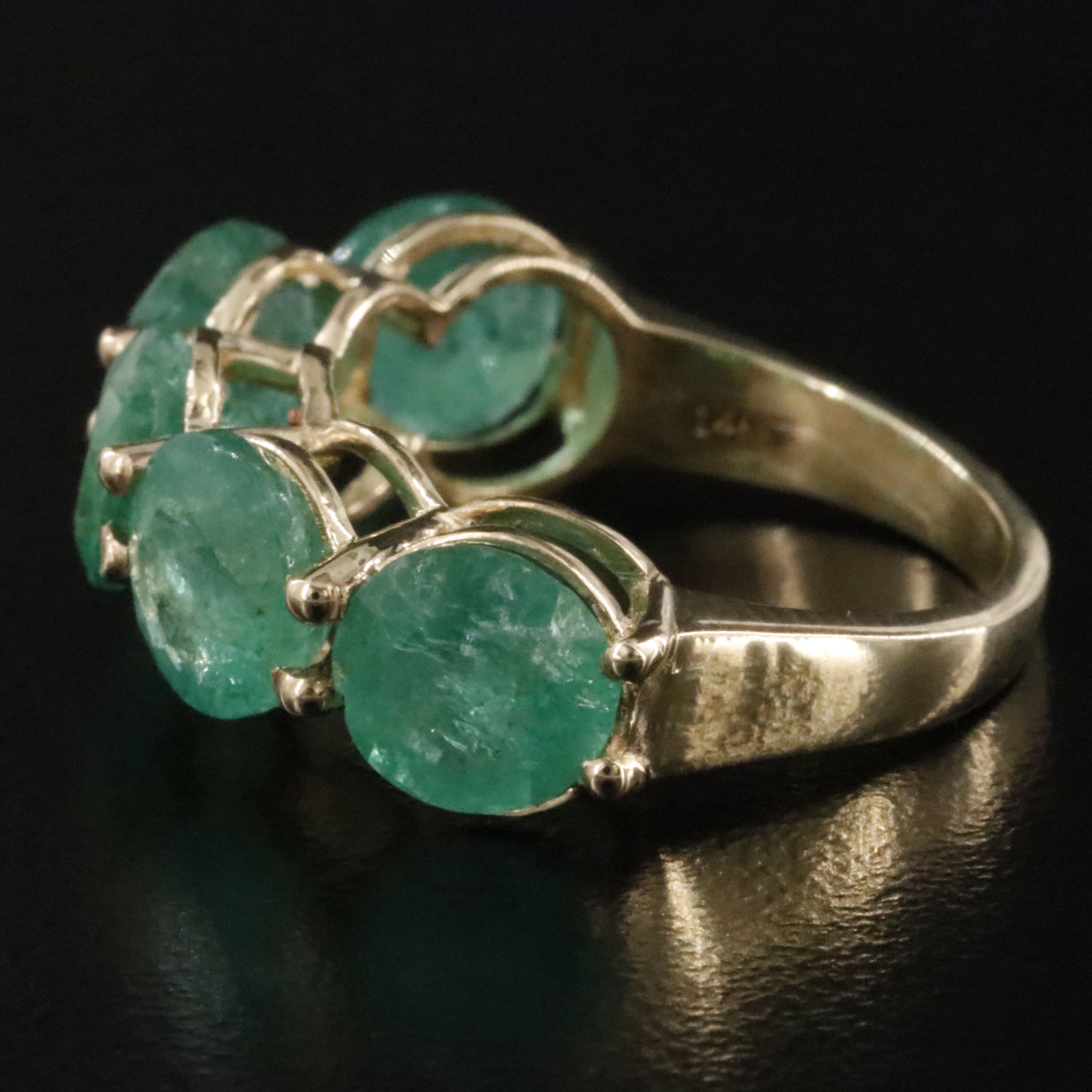 14K 6.72 CTW Emerald Ring