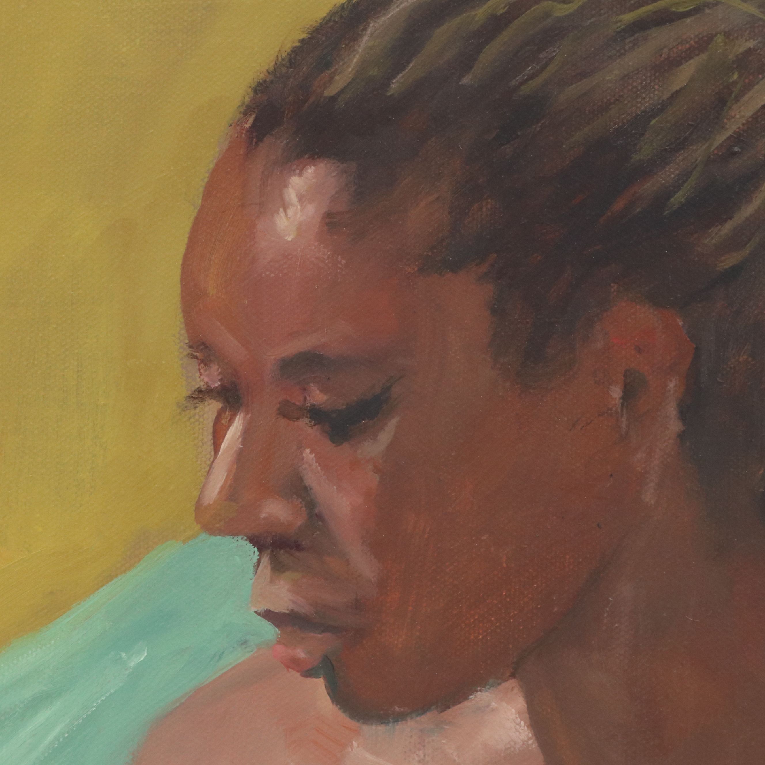 Larry Griggs Oil Painting of Female Nude, 21st Century