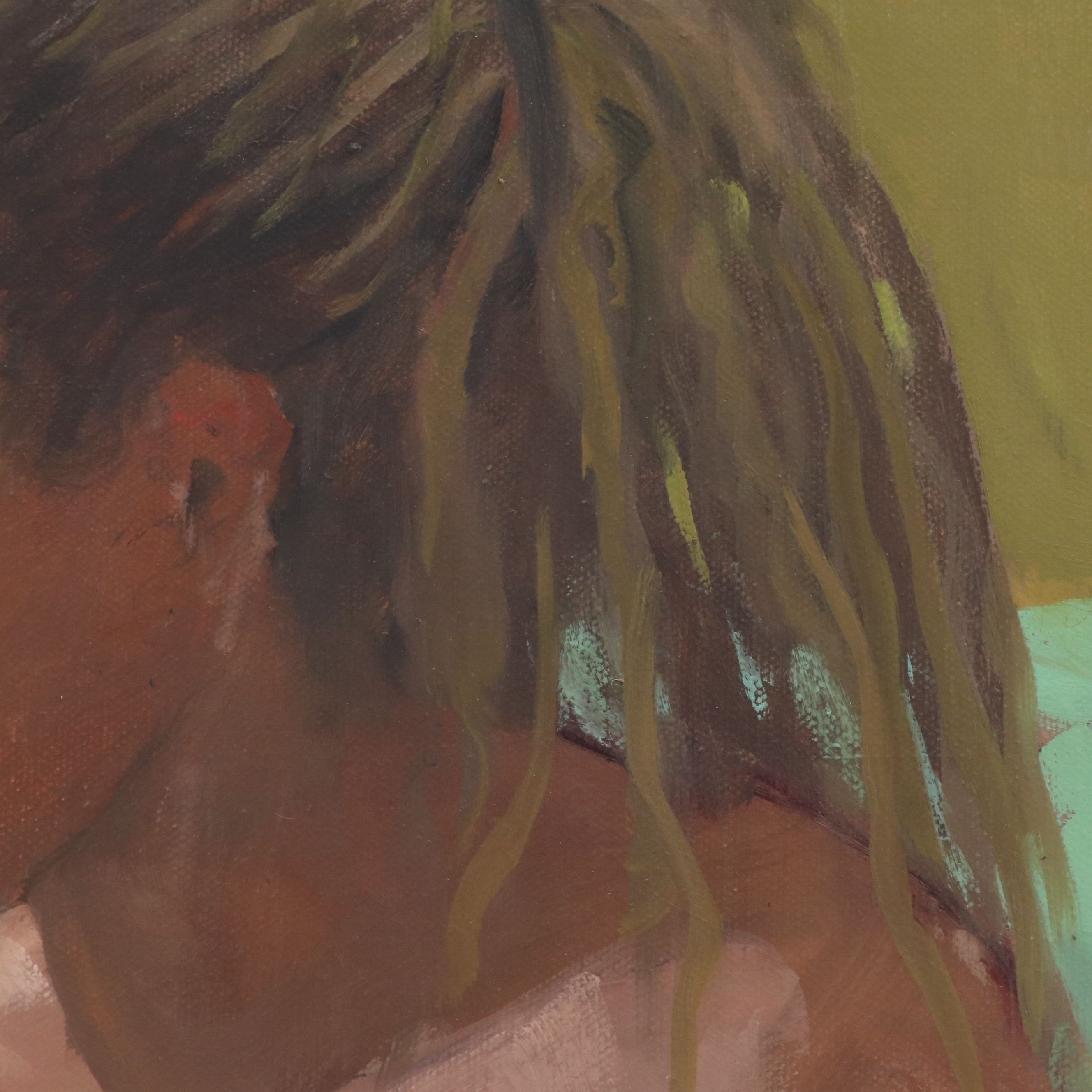 Larry Griggs Oil Painting of Female Nude, 21st Century