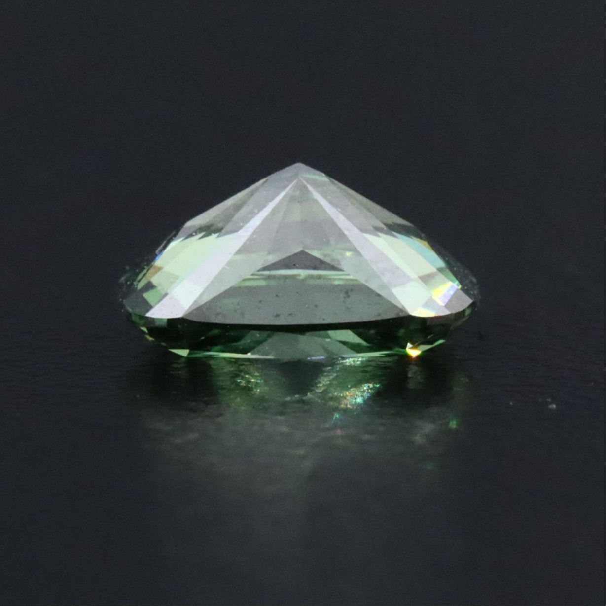 Loose 1.50 CT Lab Grown Fancy Vivid Green Diamond with IGI Report
