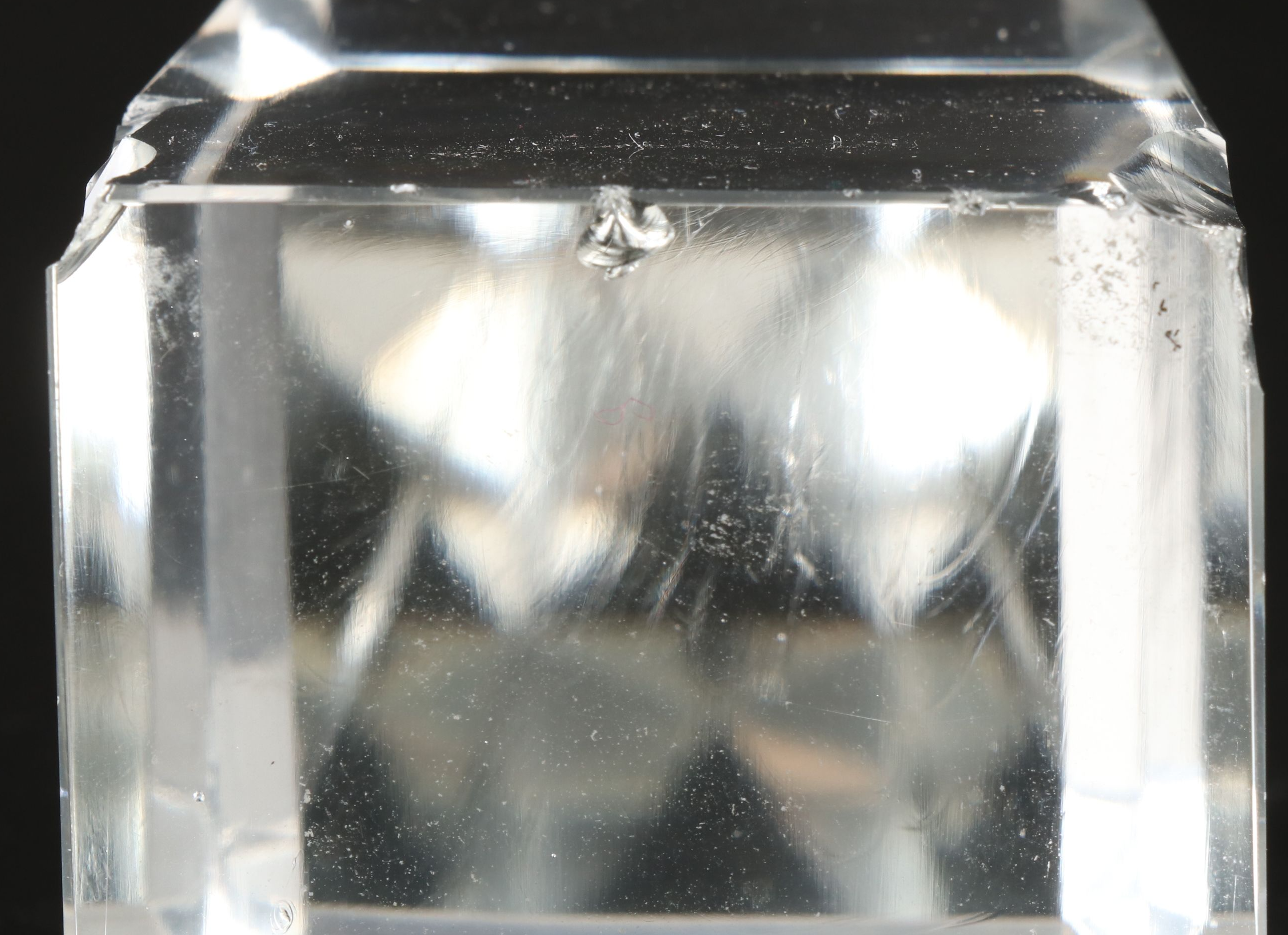 Postmodern Crystal Obelisk Paperweights