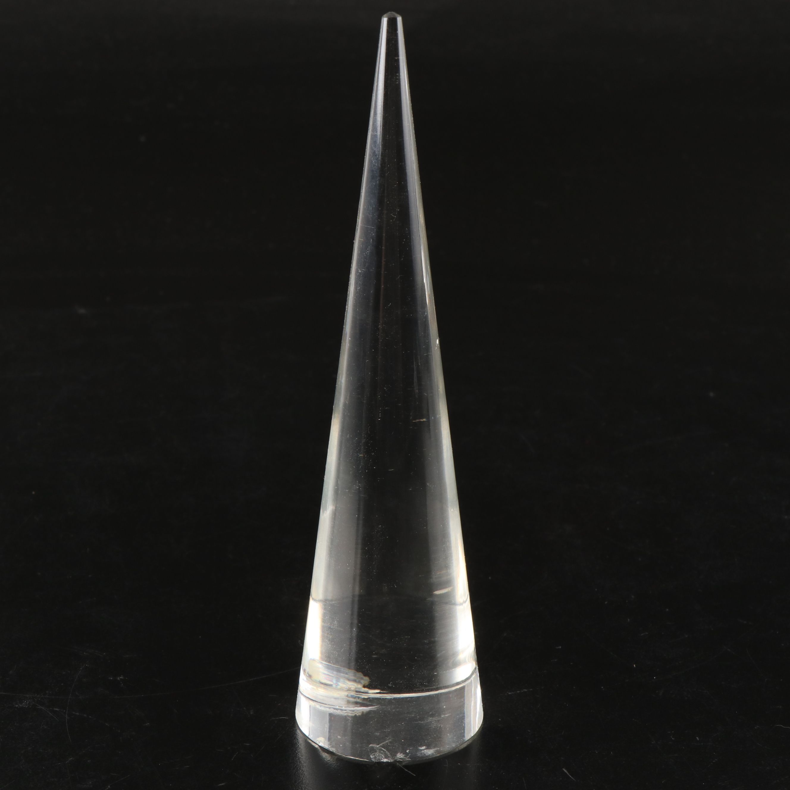 Postmodern Crystal Obelisk Paperweights