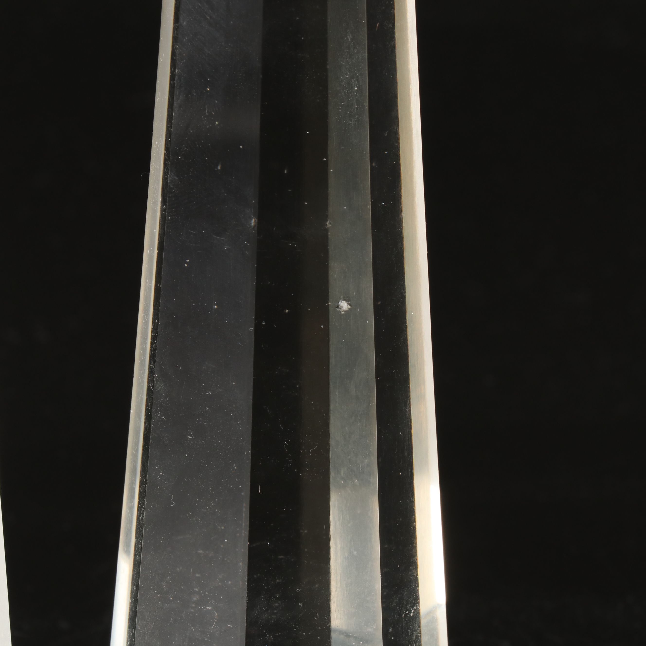 Postmodern Crystal Obelisk Paperweights