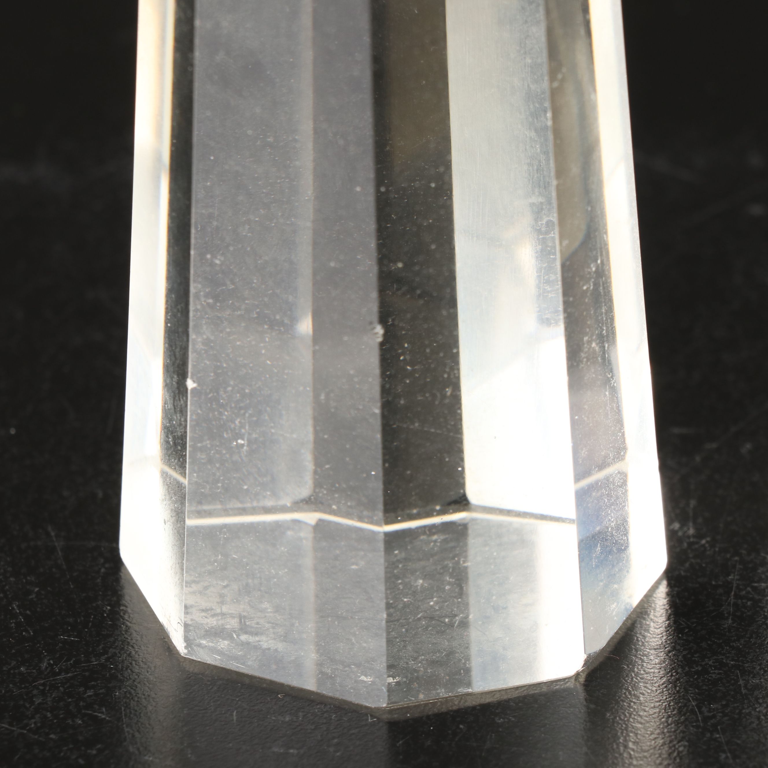 Postmodern Crystal Obelisk Paperweights