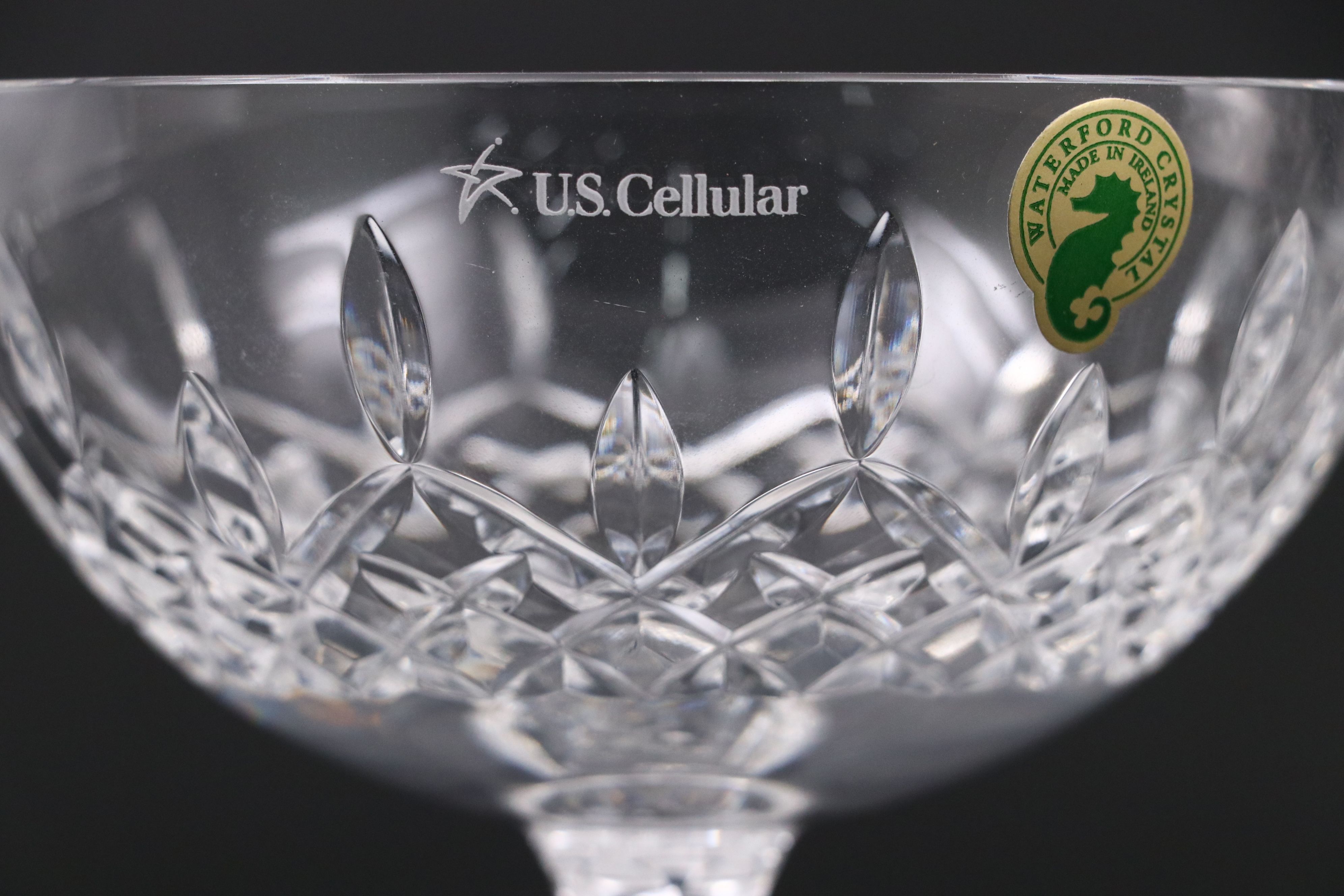 Waterford "Lismore" Crystal Compote and Bud Vase with More Vases and Bowl