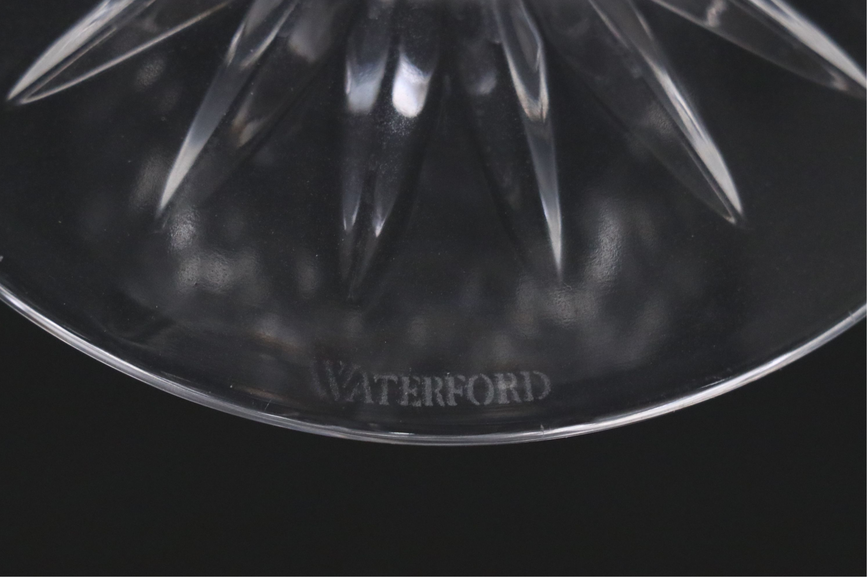 Waterford "Lismore" Crystal Compote and Bud Vase with More Vases and Bowl