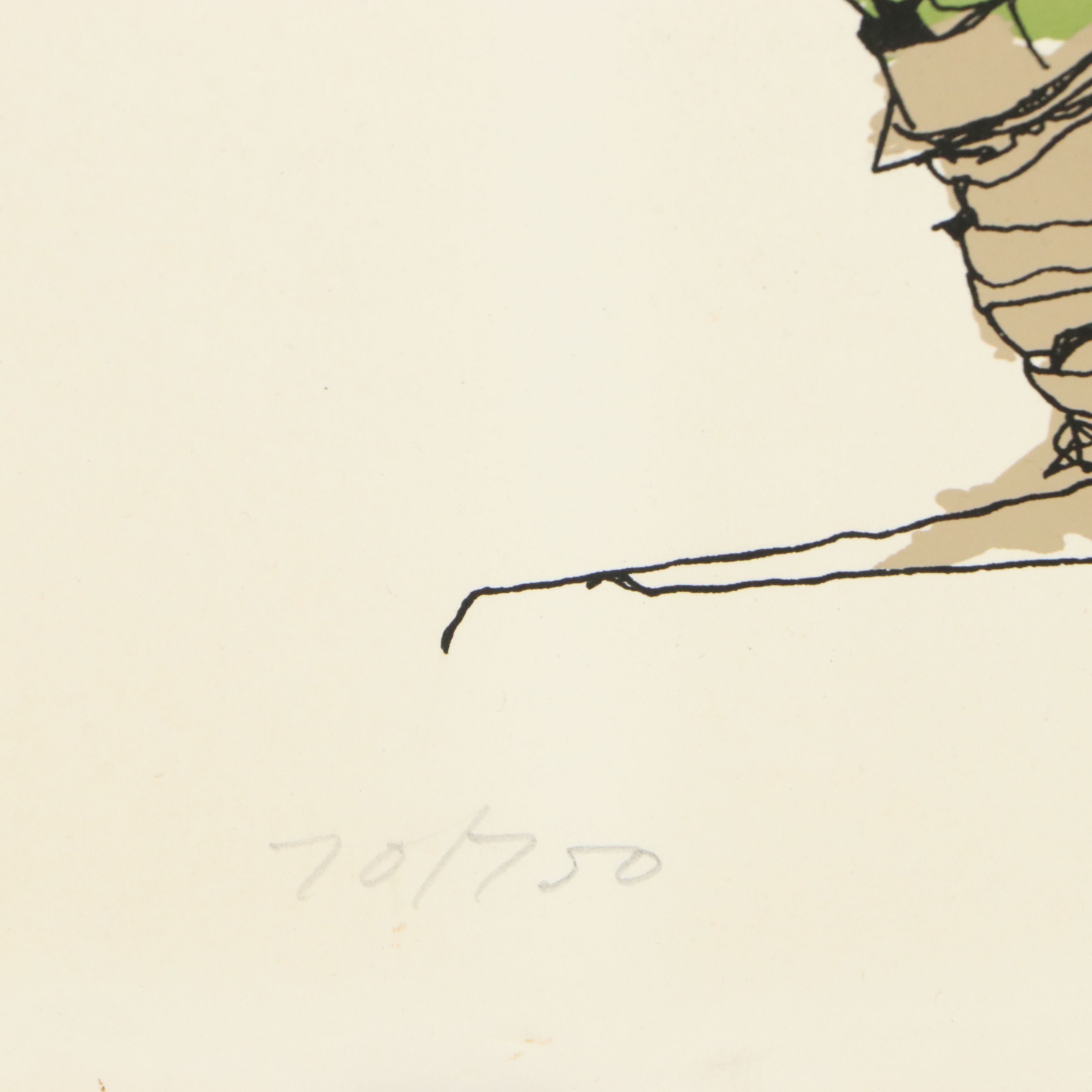 Brett Harper Amaryllis Still Life Serigraph "Fireworks From the Earth," Ca. 1979