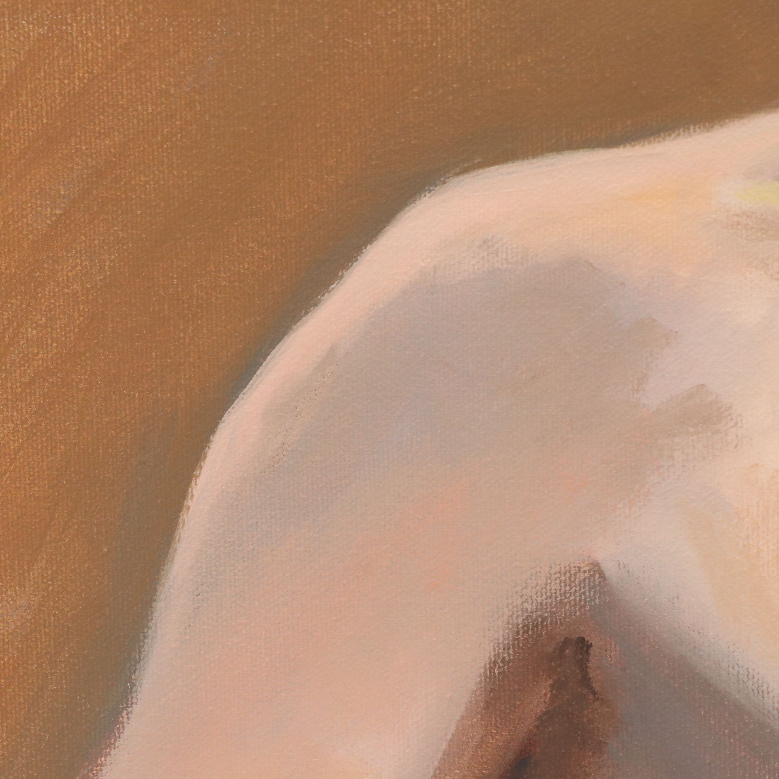 Larry Griggs Oil Painting of Male Nude, 21st Century