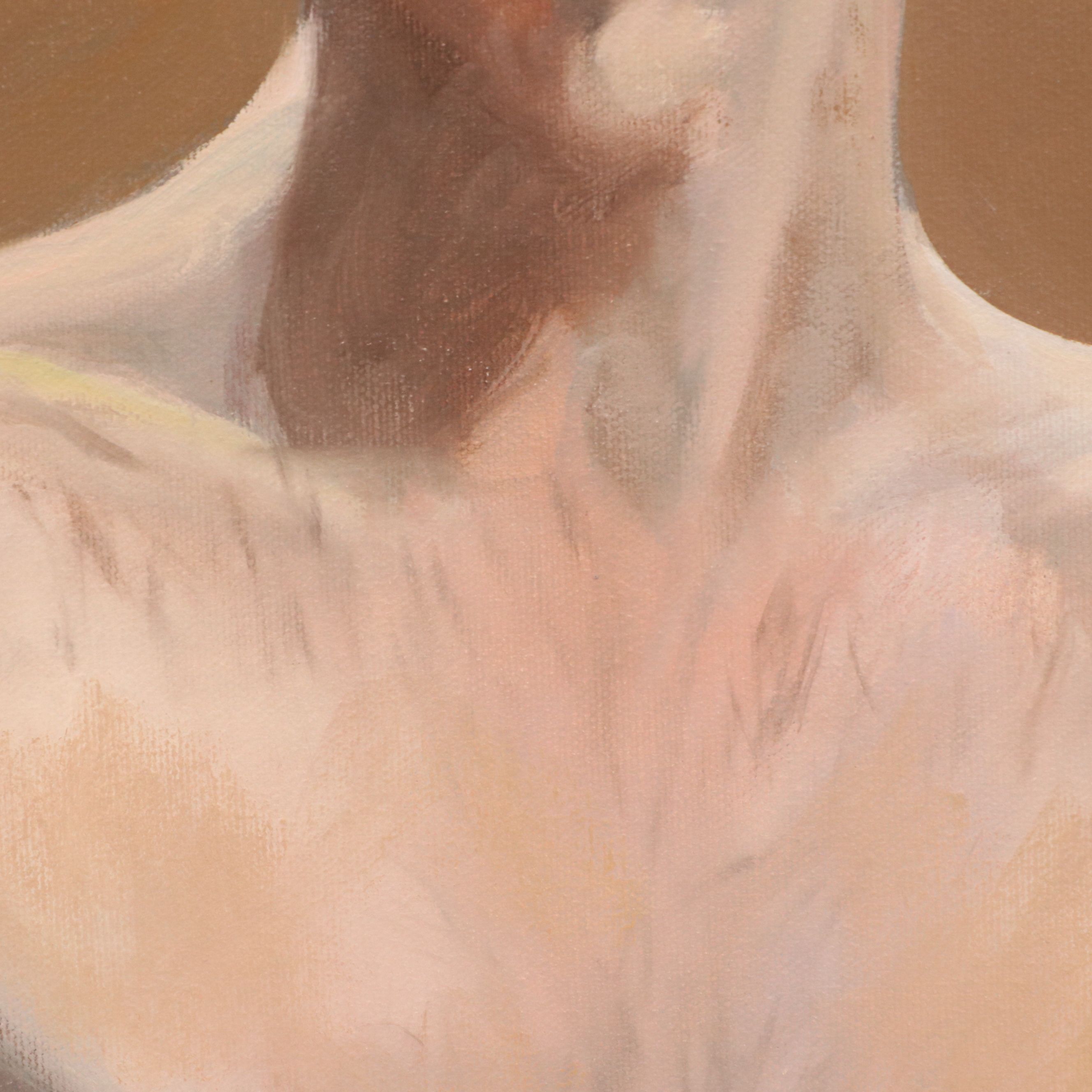 Larry Griggs Oil Painting of Male Nude, 21st Century