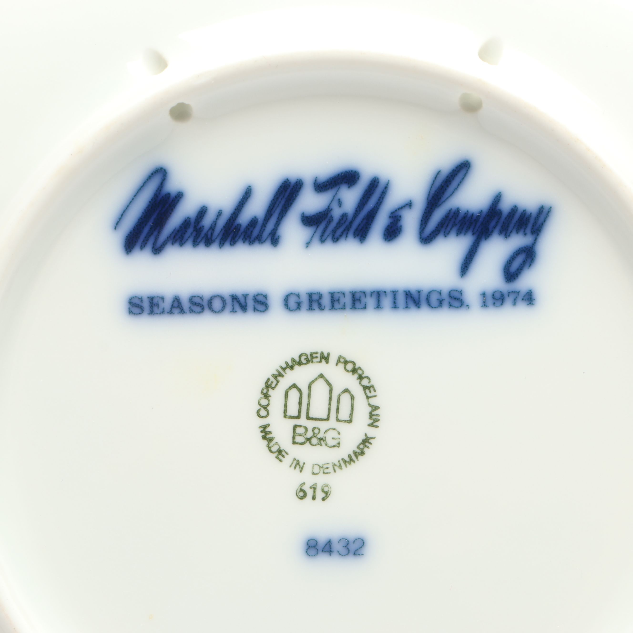 Bing & Grøndahl Porcelain Collector Plates Featuring "Julegrønden"