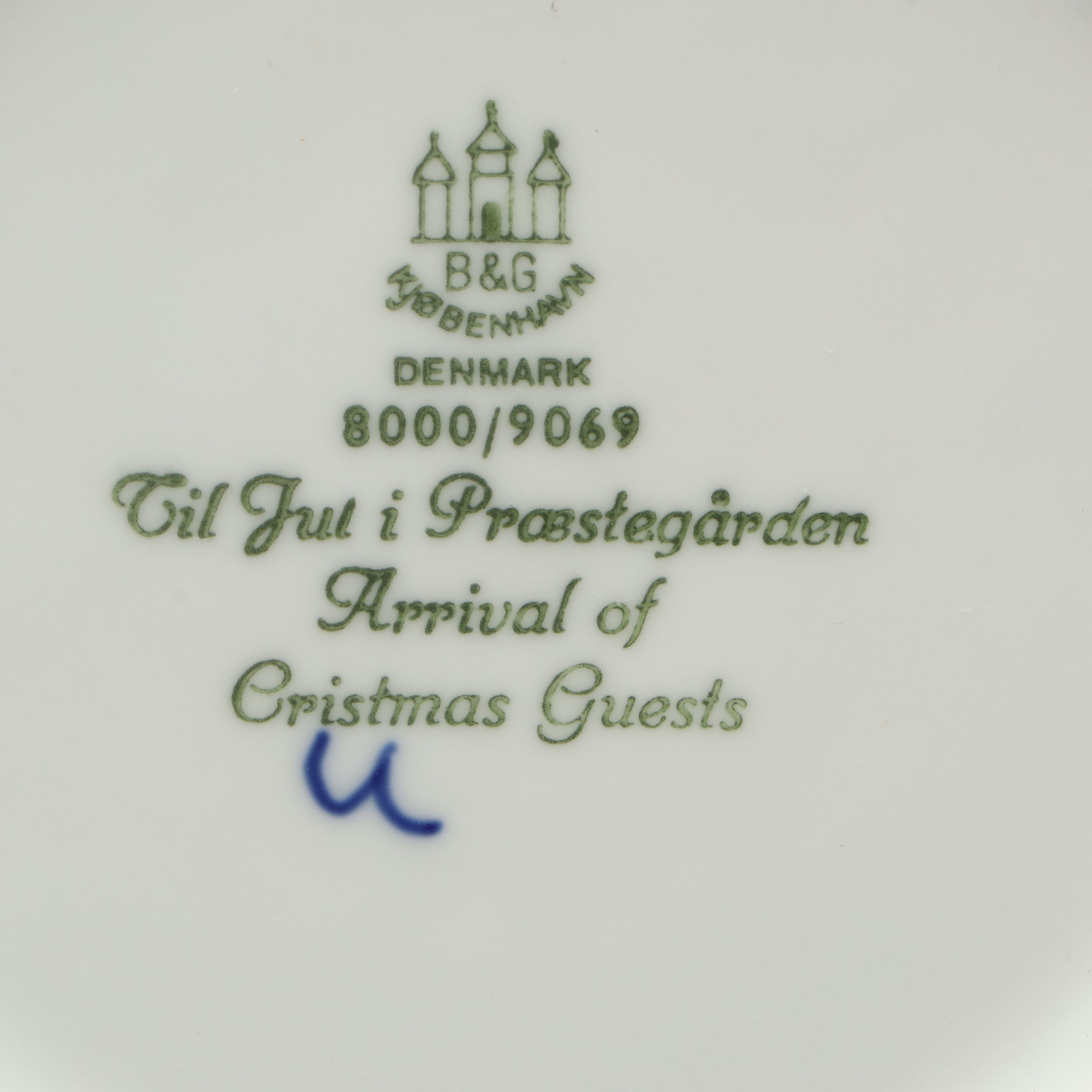 Bing & Grøndahl Porcelain Collector Plates Featuring "Julegrønden"