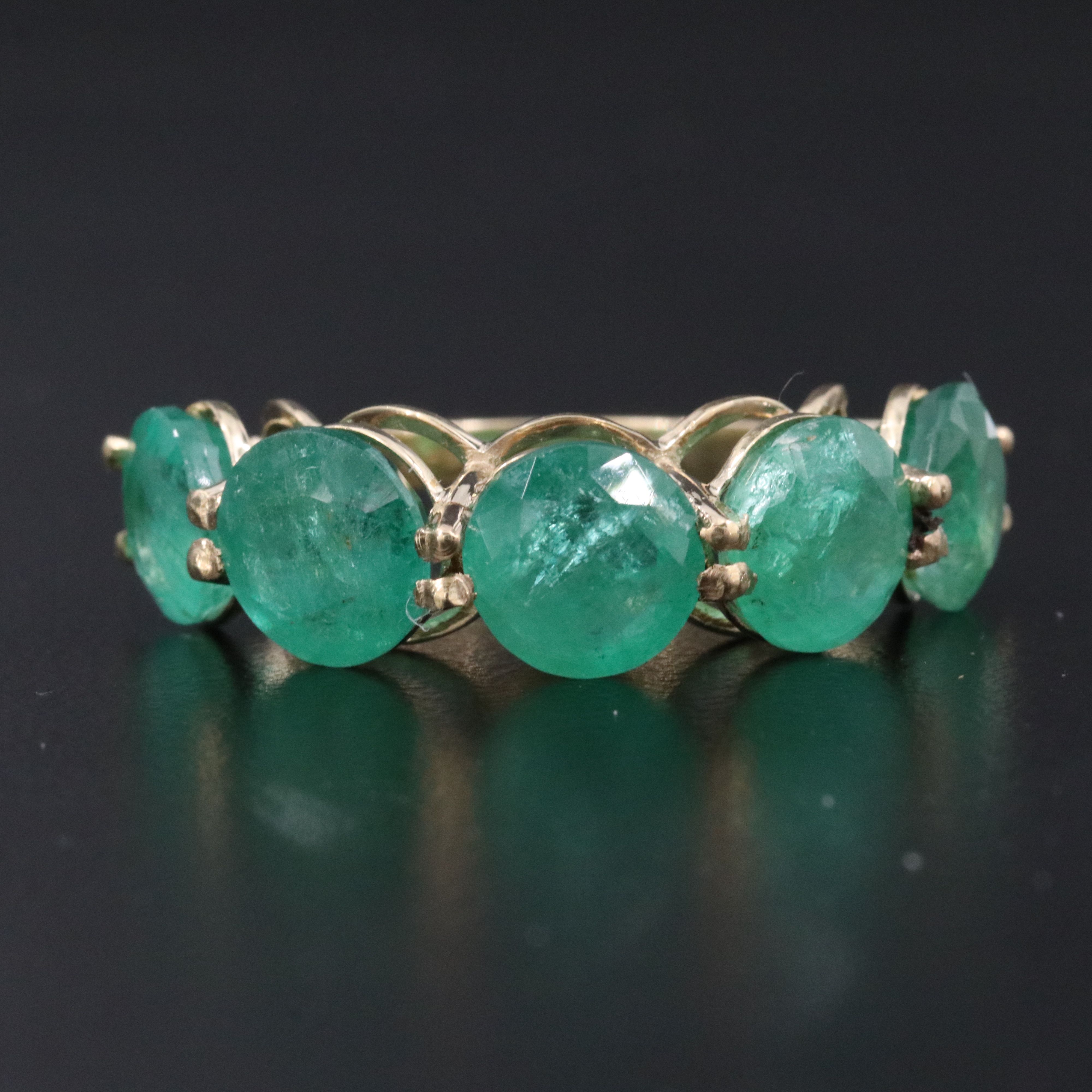 14K 8.35 CTW Emerald Ring