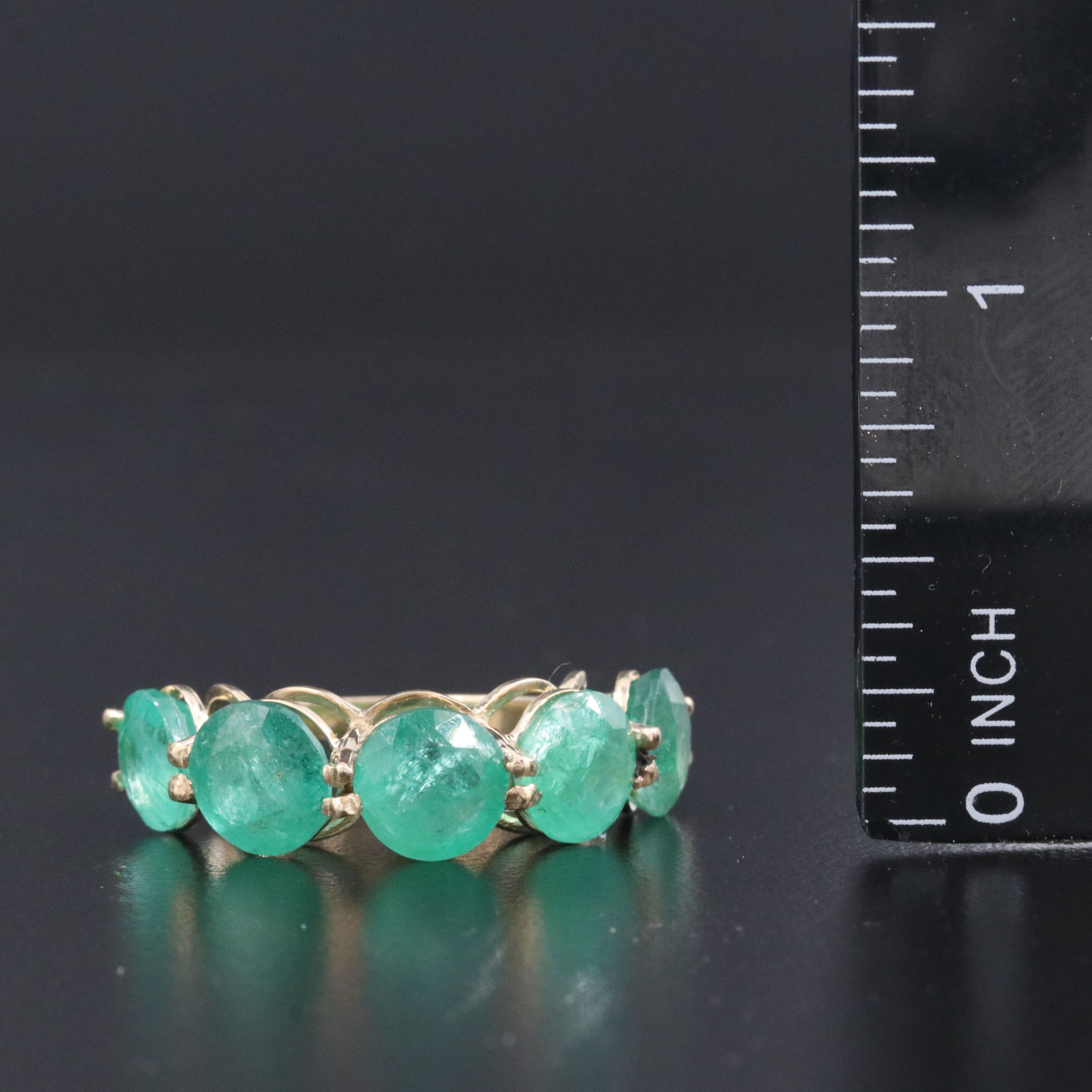 14K 8.35 CTW Emerald Ring