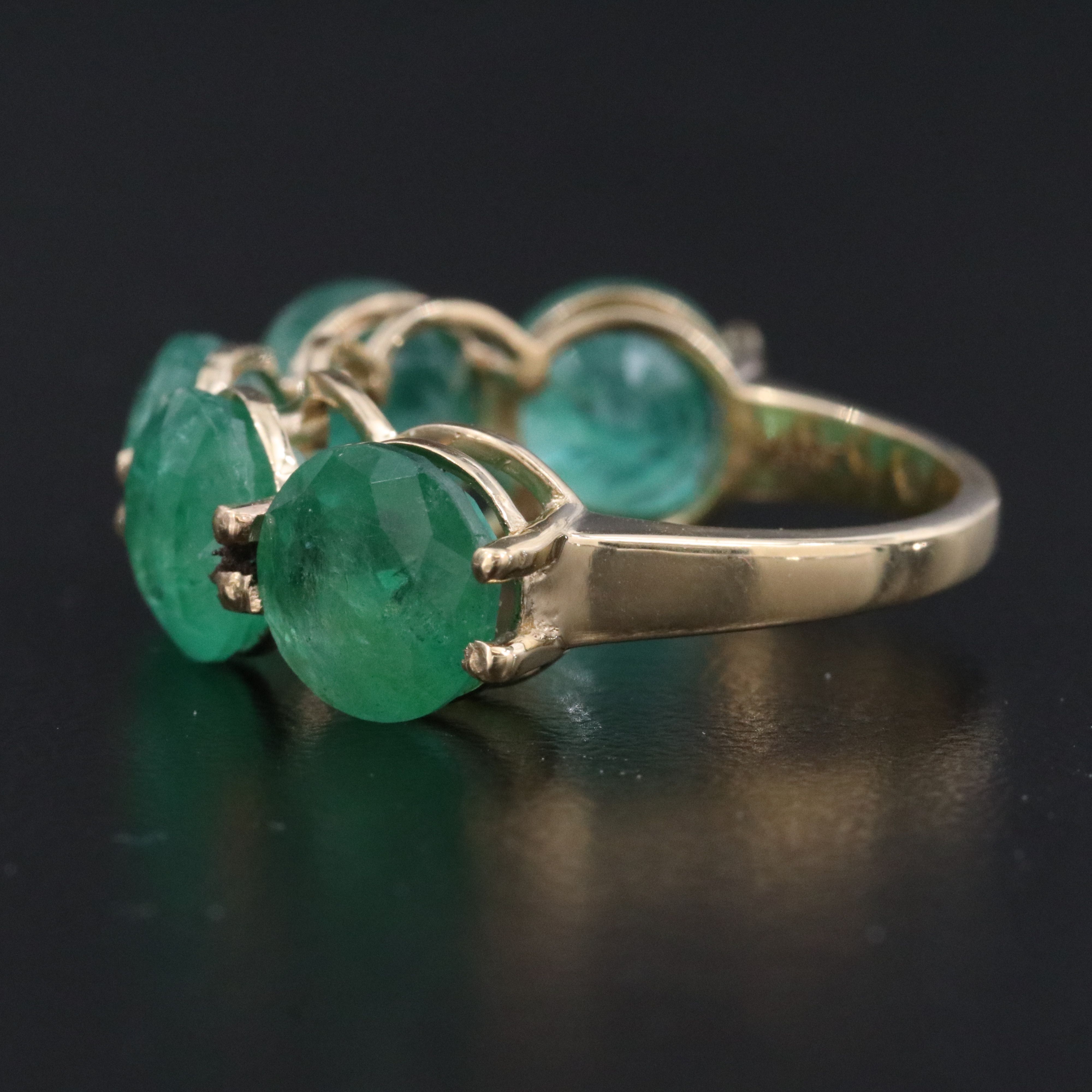 14K 8.35 CTW Emerald Ring