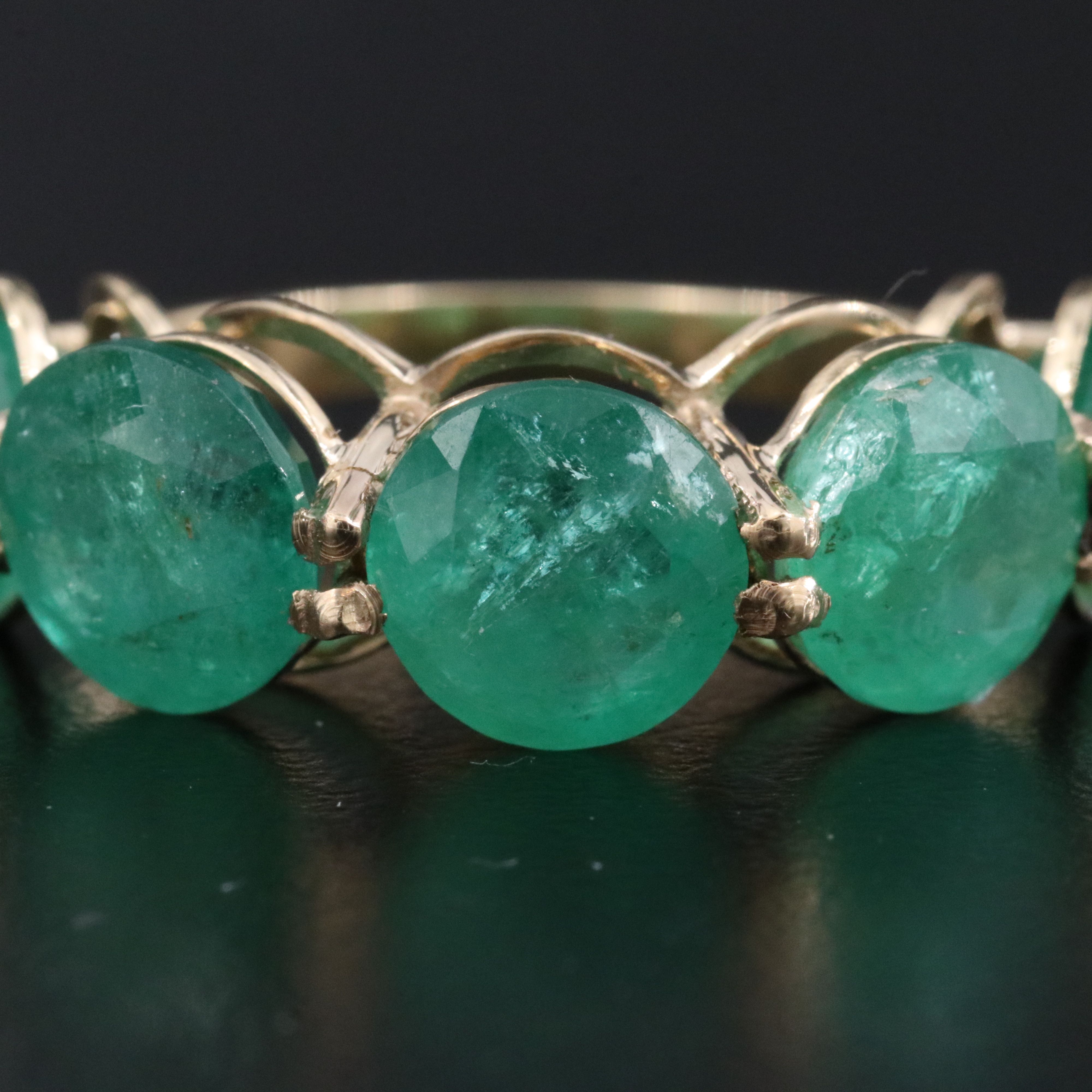 14K 8.35 CTW Emerald Ring