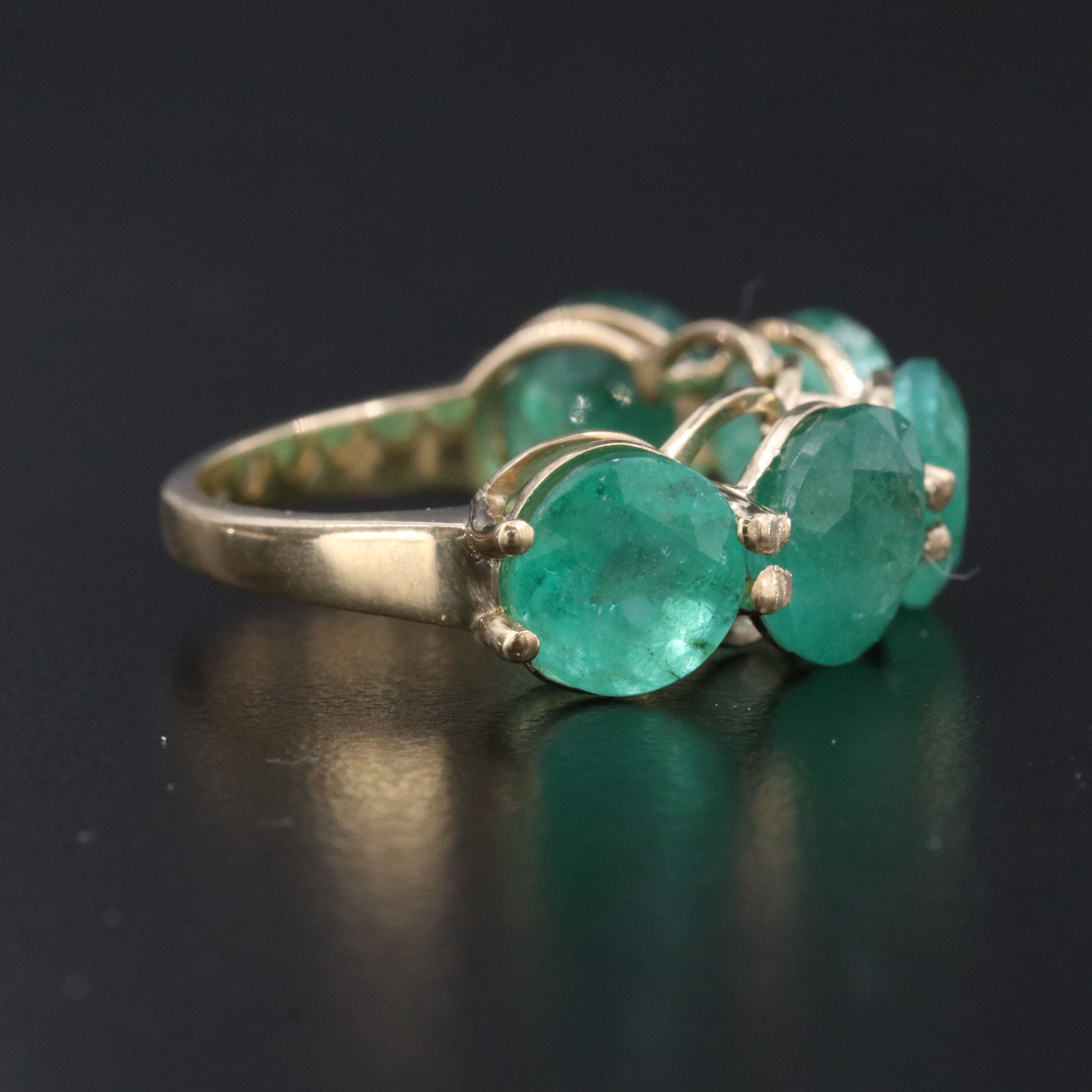 14K 8.35 CTW Emerald Ring