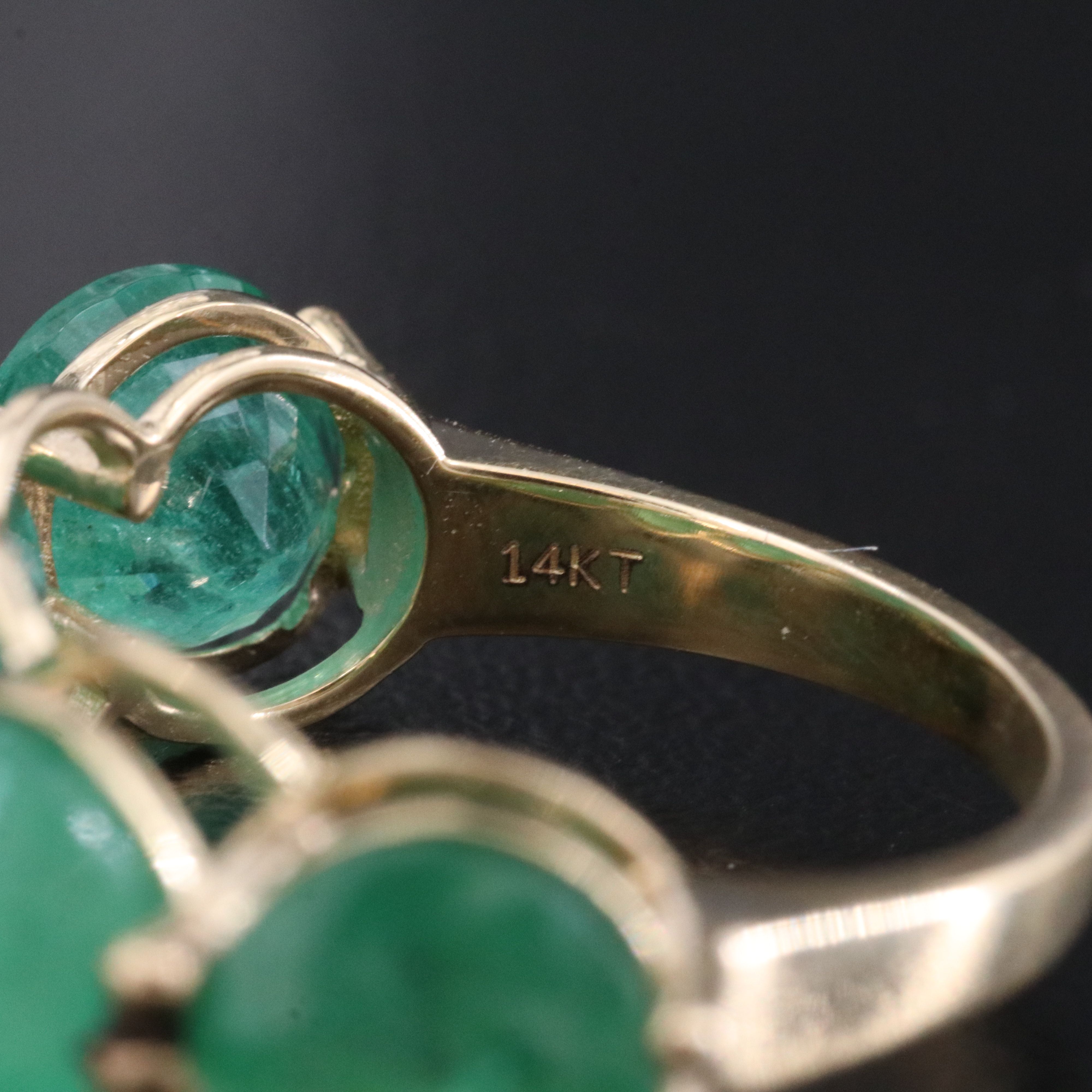 14K 8.35 CTW Emerald Ring
