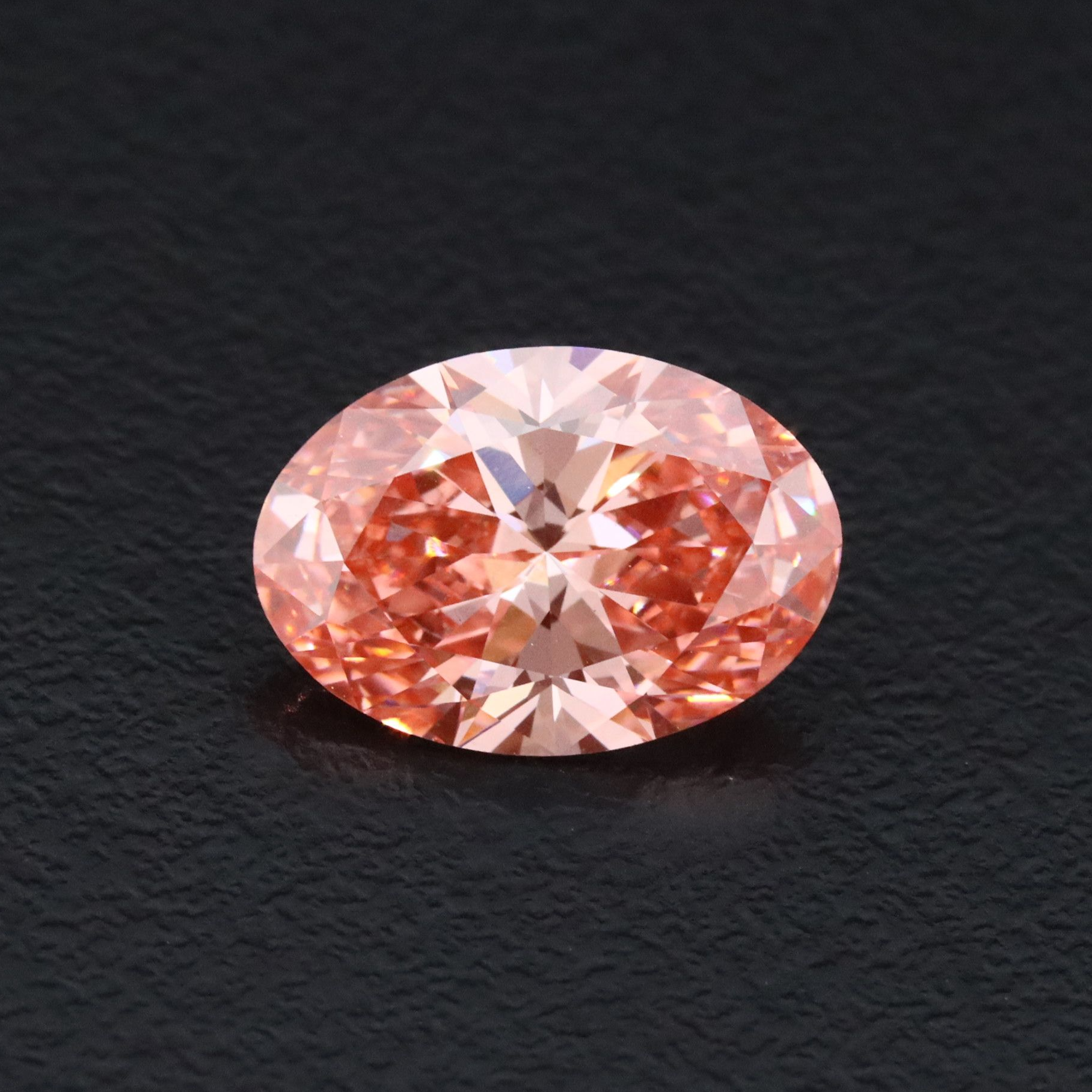 Loose 2.43 CT Lab Grown Fancy Vivid Pink Diamond with IGI Report