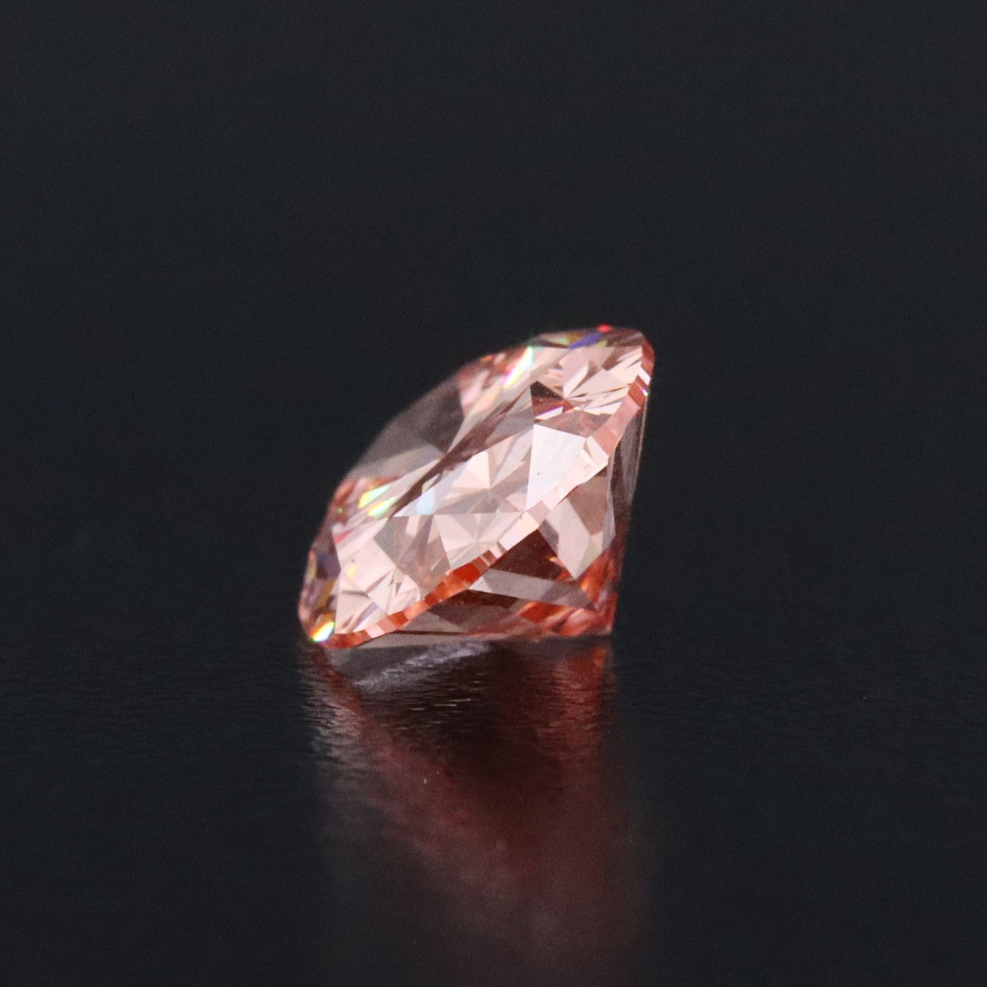 Loose 2.43 CT Lab Grown Fancy Vivid Pink Diamond with IGI Report