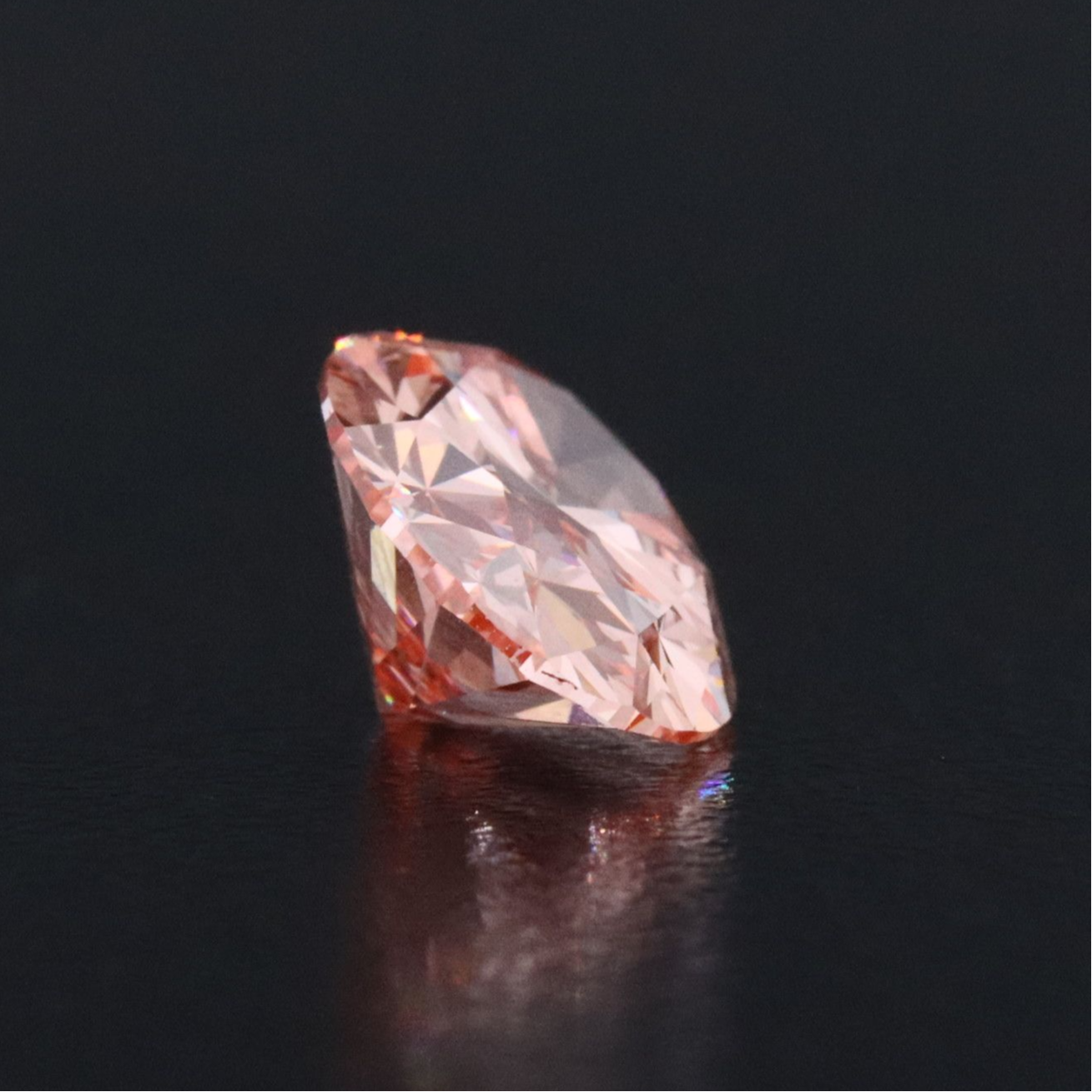 Loose 2.43 CT Lab Grown Fancy Vivid Pink Diamond with IGI Report