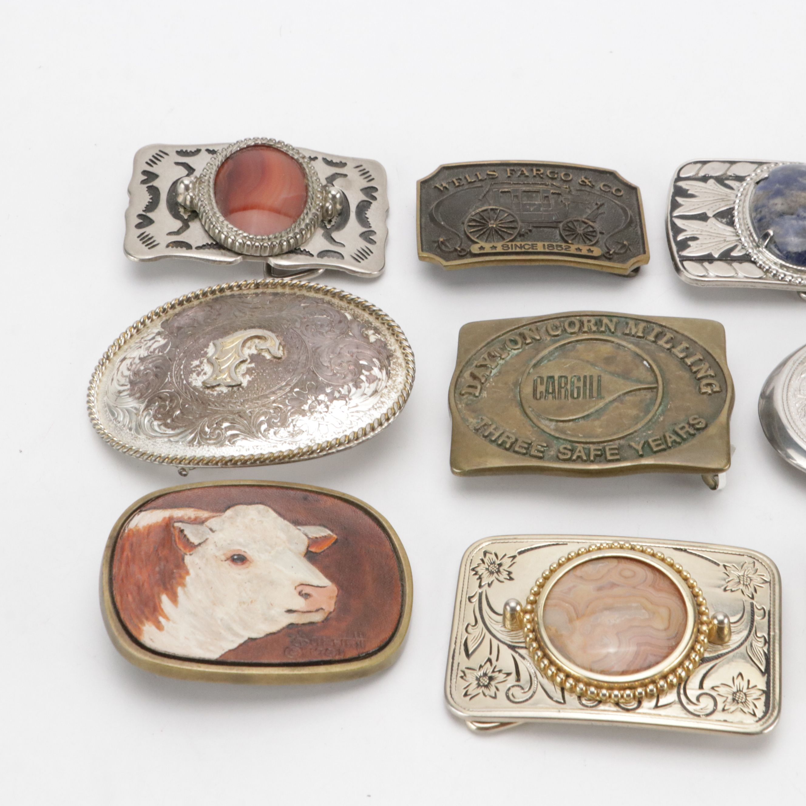 Bergamot Brass Works with Other Brass and Metal Western Belt Buckles