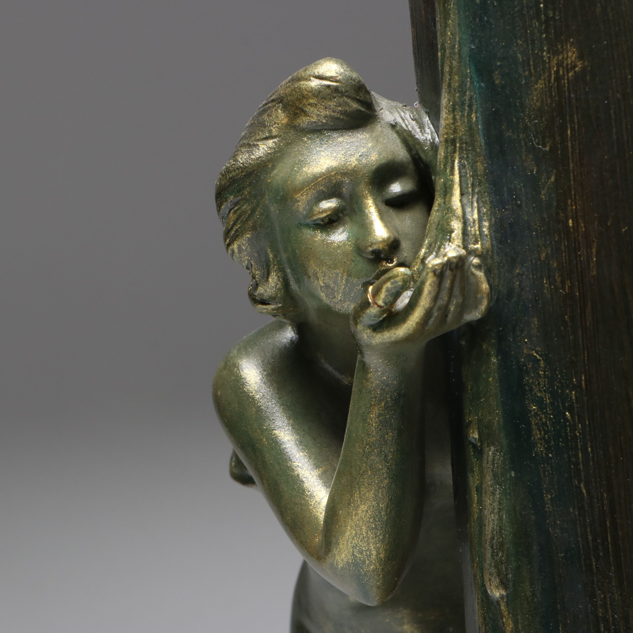 After Aristide de Ranieri Art Nouveau Style Terracotta Vase