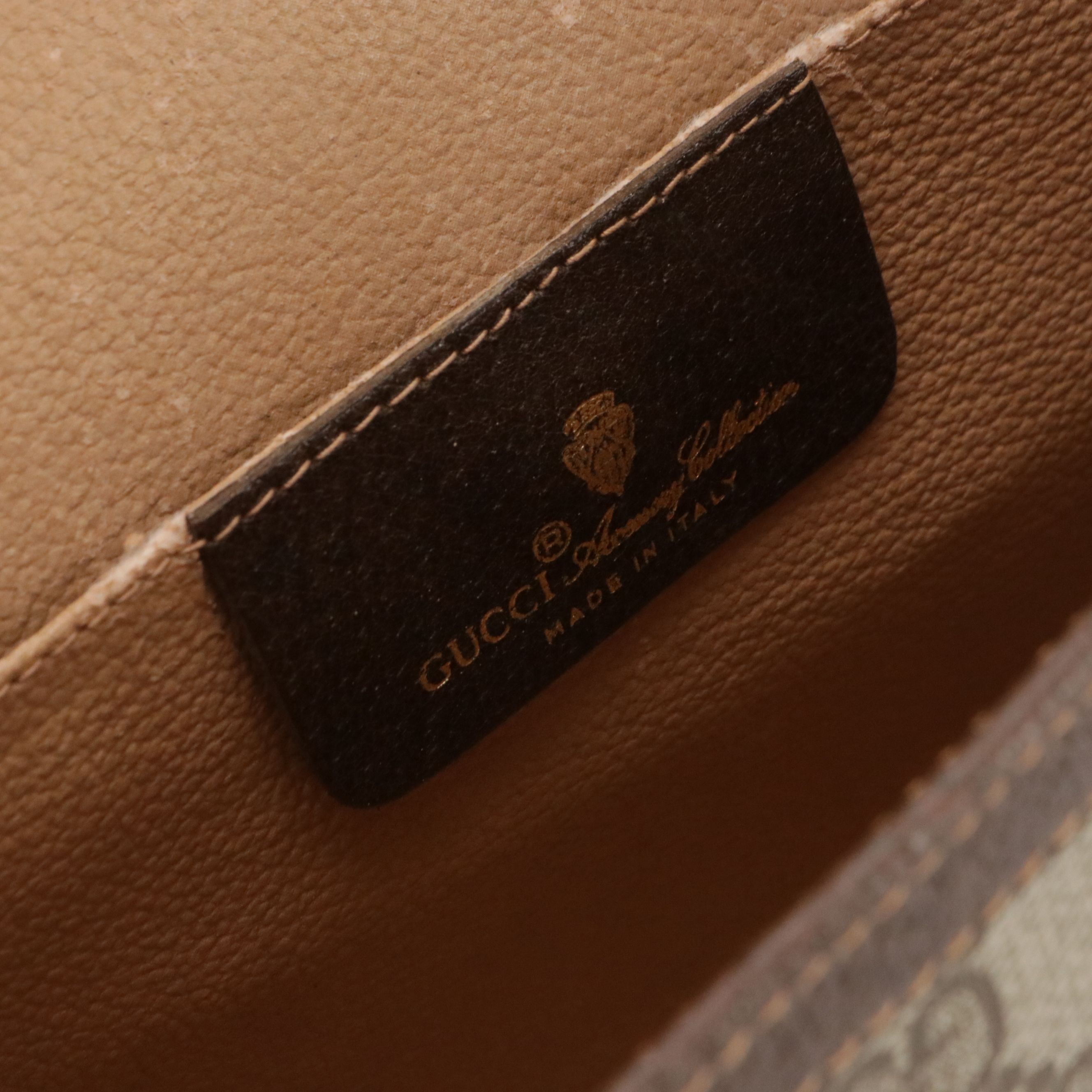 Gucci Accessory Collection Clutch in GG Supreme Canvas, Leather and Web Accent