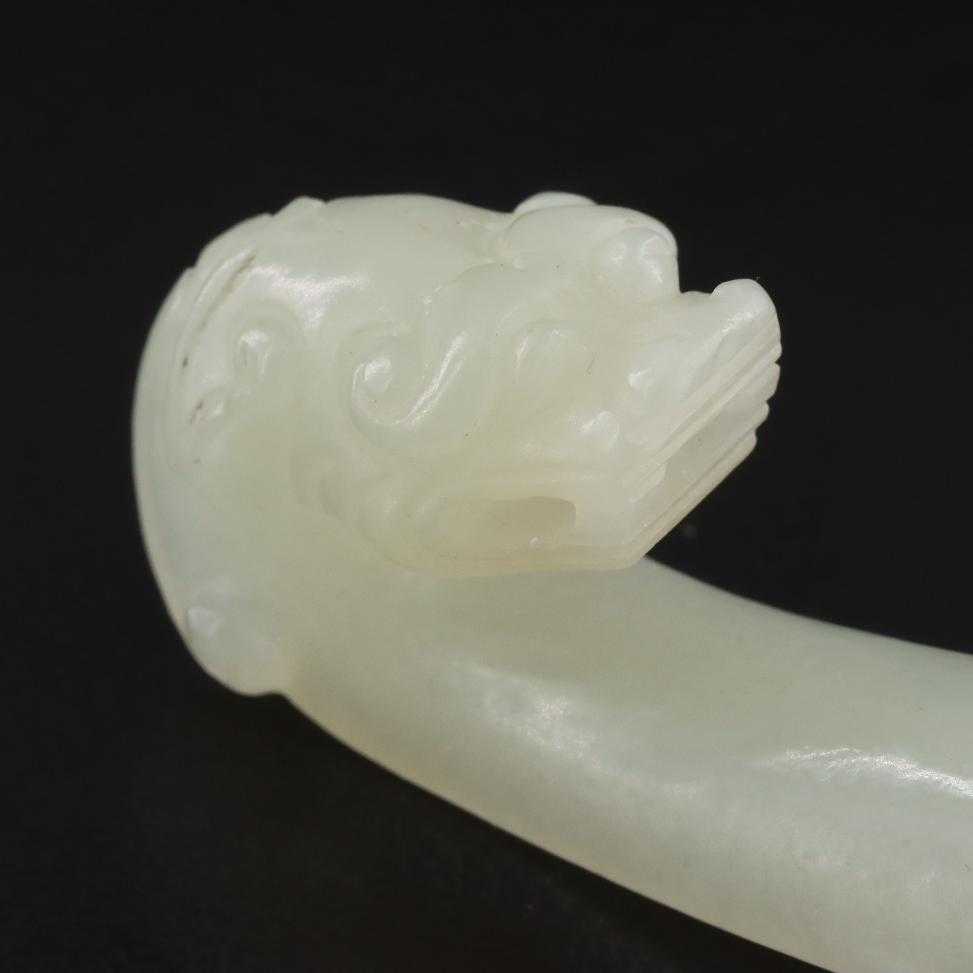 Antique Chinese Jade Bracelet, Belt Hook and Ring