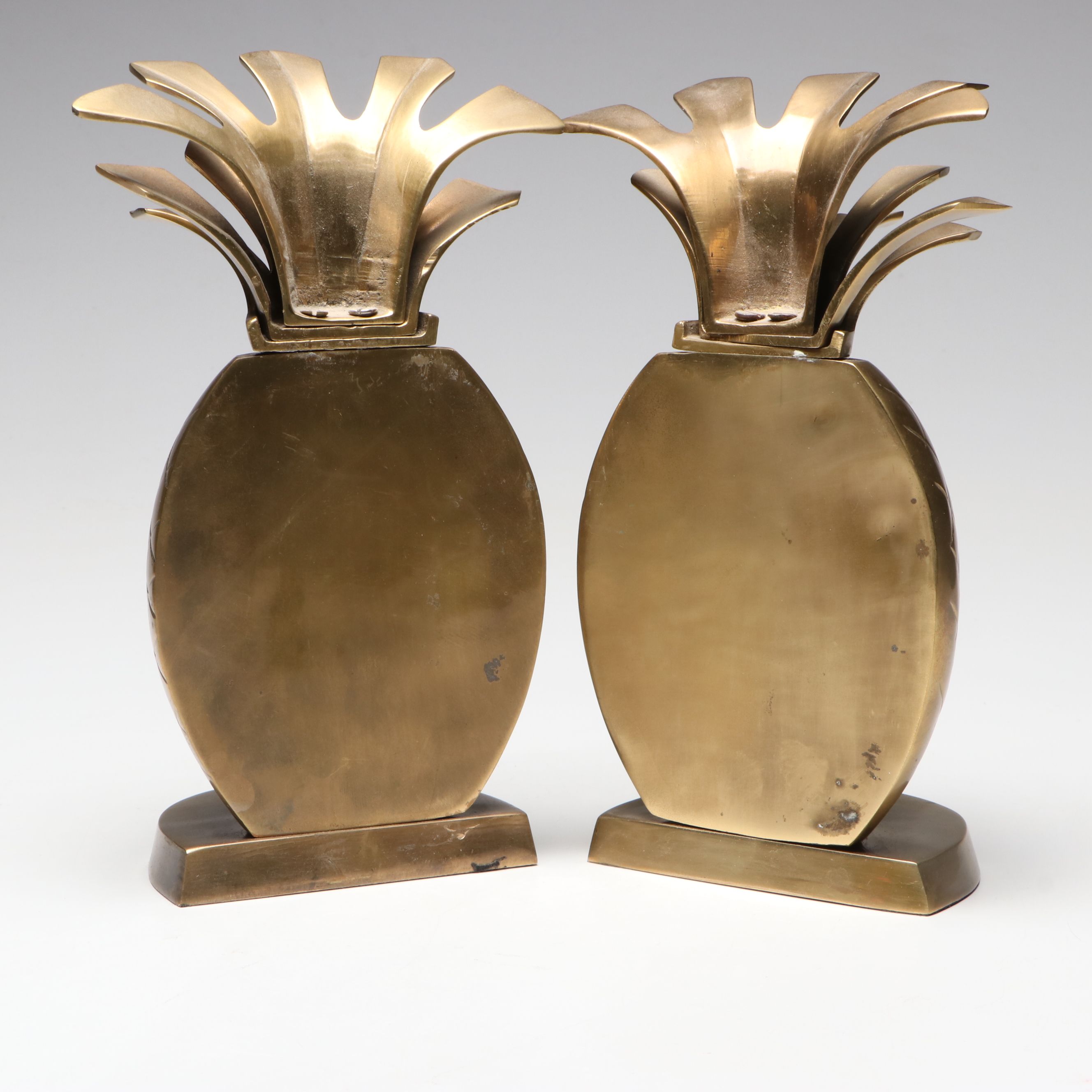 Indian Brass Pineapple Bookends