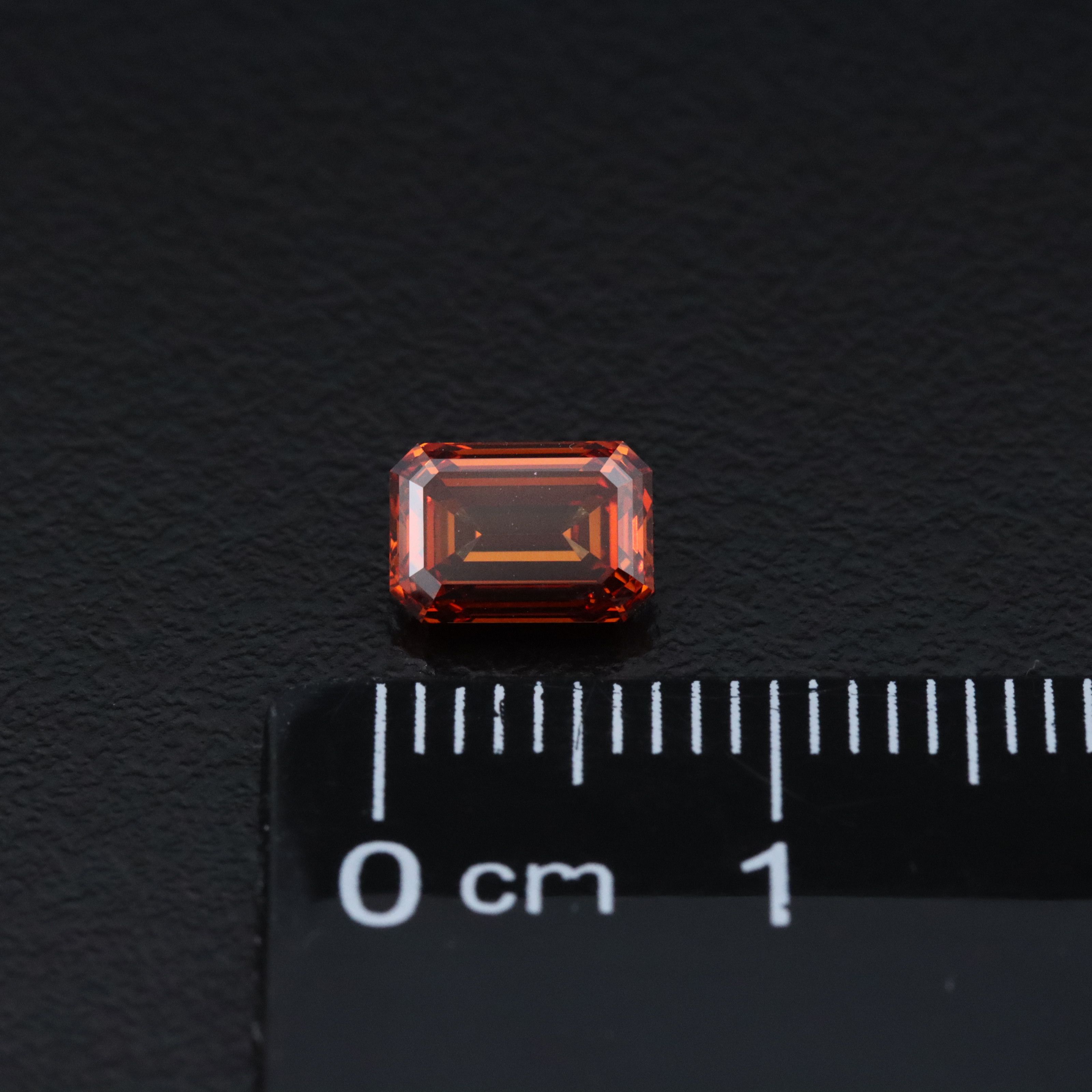 Loose 1.03 CT Lab Grown Fancy Vivid Orange Diamond with IGI Report