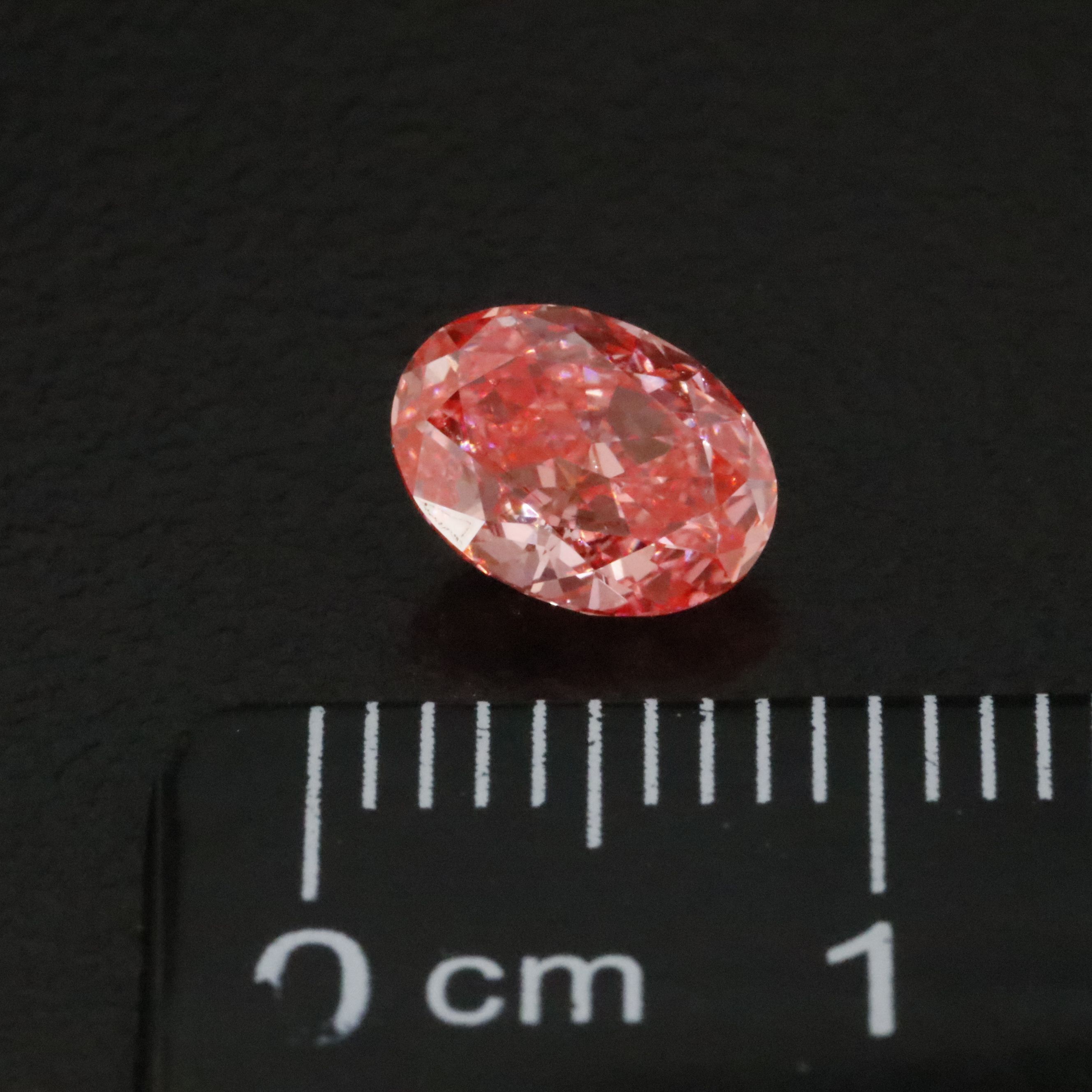 Loose 1.07 CT Lab Grown Fancy Vivid Pink Diamond with IGI Report