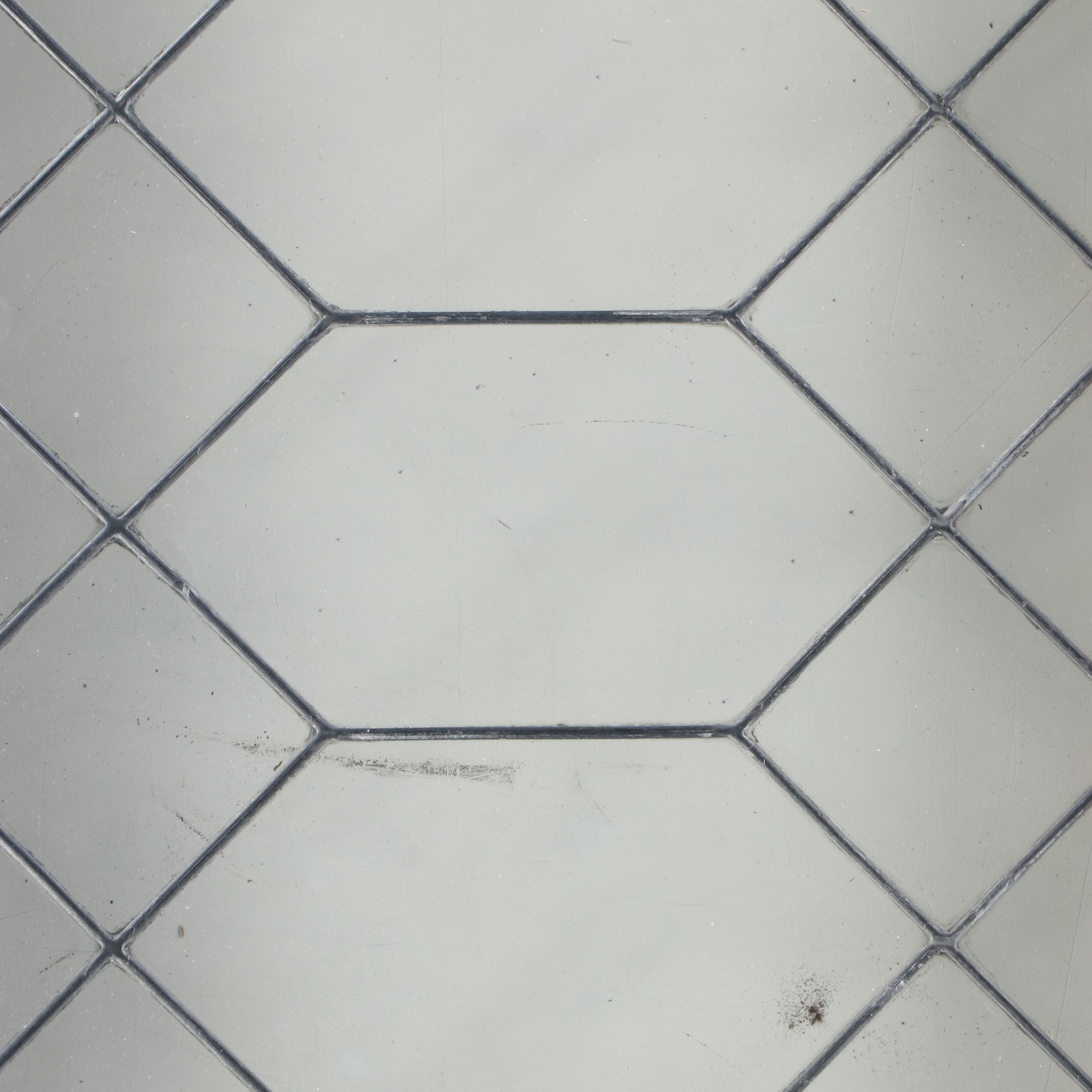 Leaded Glass Window Panel with Painted Wood Frame, Early to Mid-20th C.