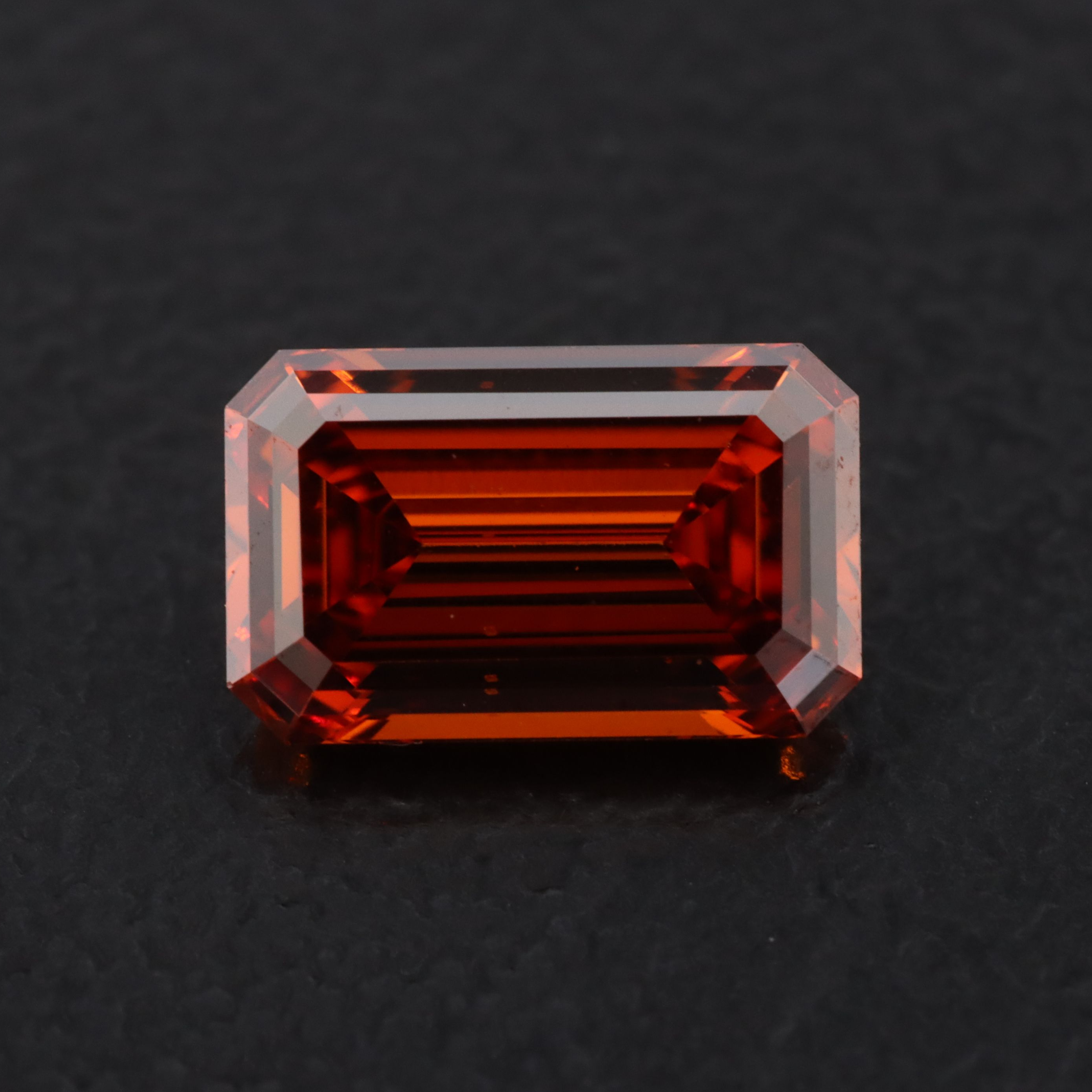Loose 1.01 CT Lab Grown Fancy Vivid Orange Diamond with IGI Report