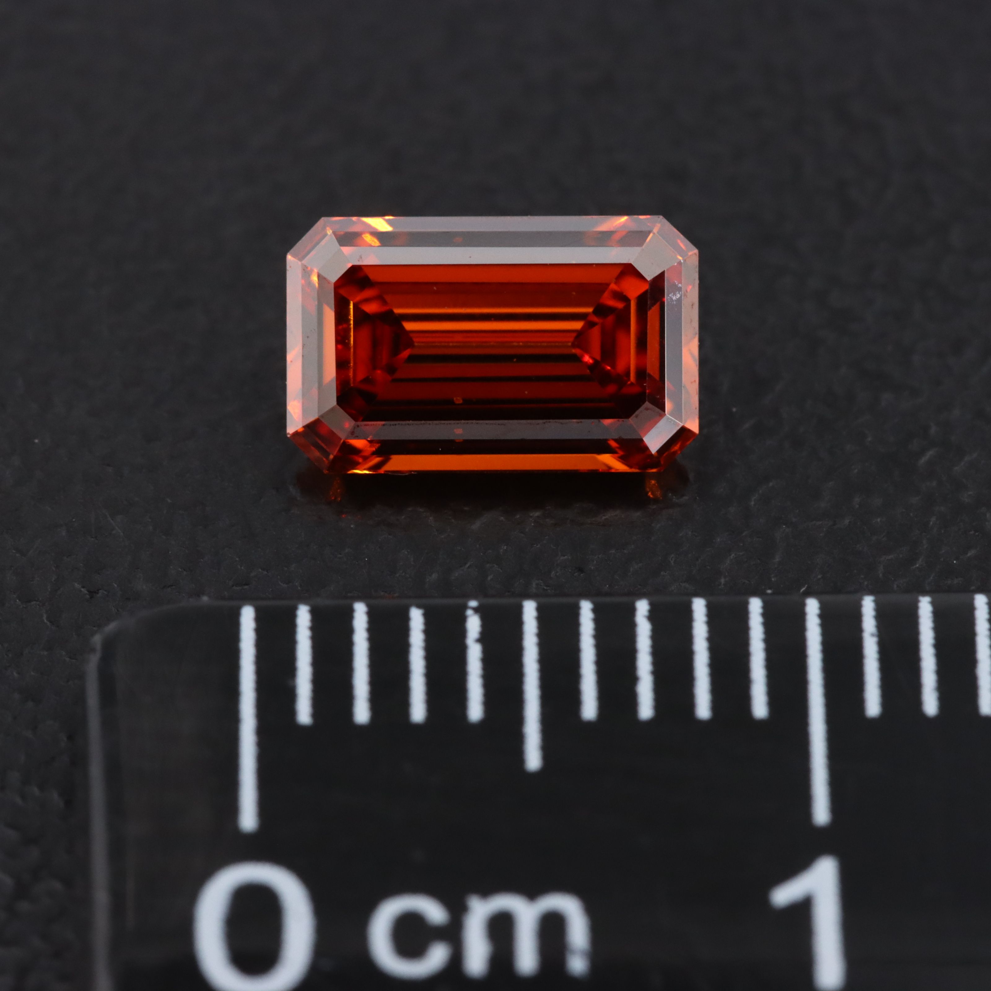 Loose 1.01 CT Lab Grown Fancy Vivid Orange Diamond with IGI Report