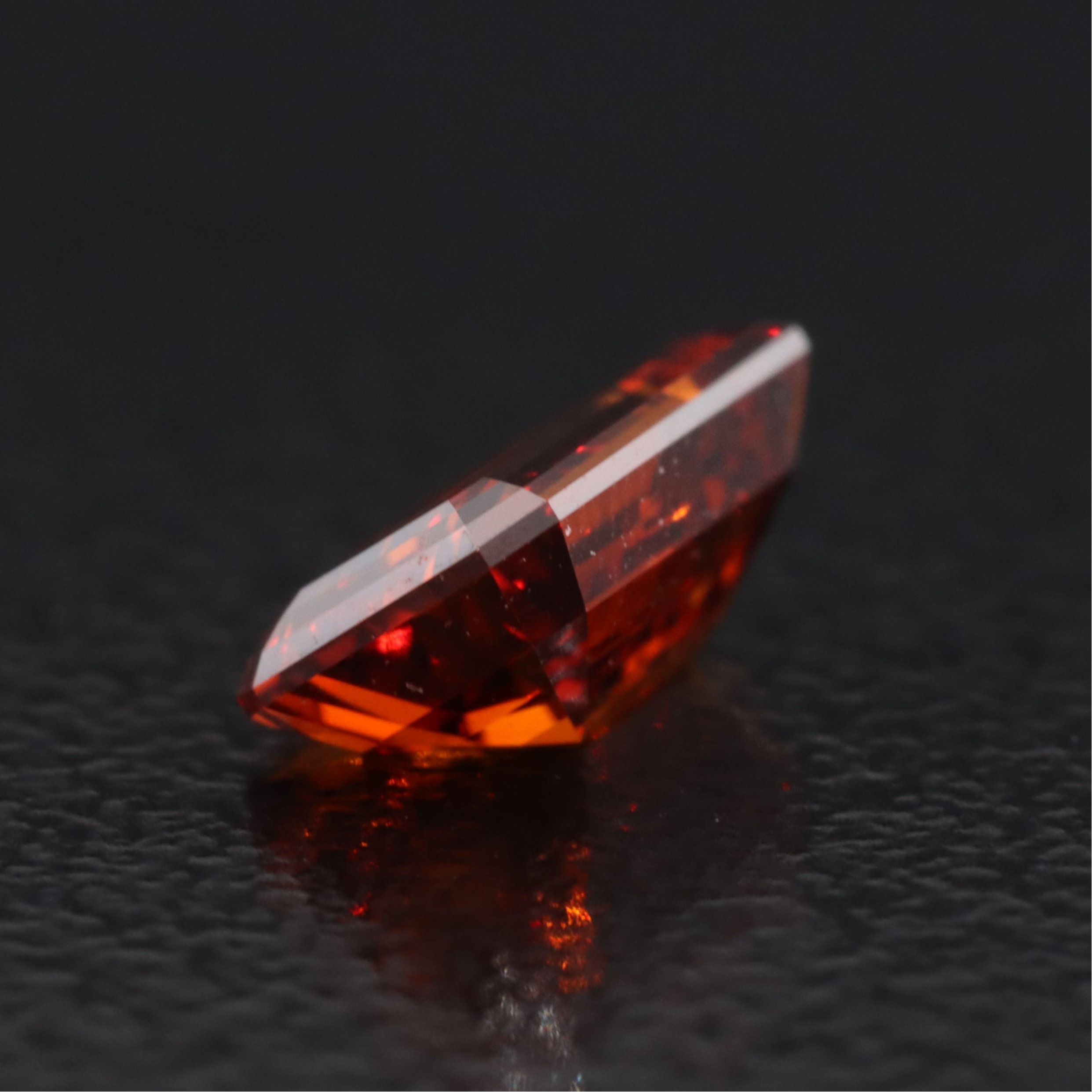 Loose 1.01 CT Lab Grown Fancy Vivid Orange Diamond with IGI Report