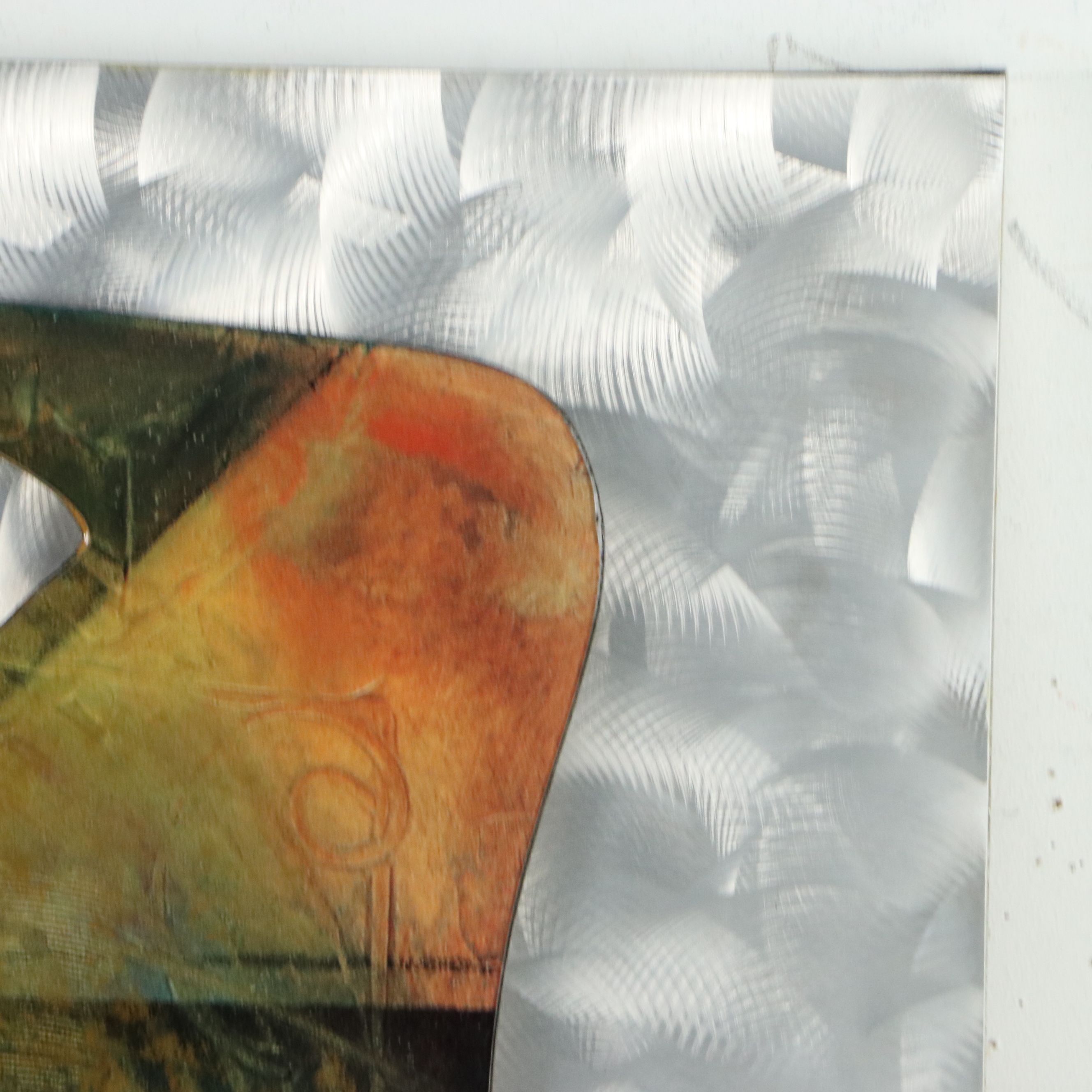 Abstract Offset Lithograph with Gold Leaf After Eric Waugh, 21st Century