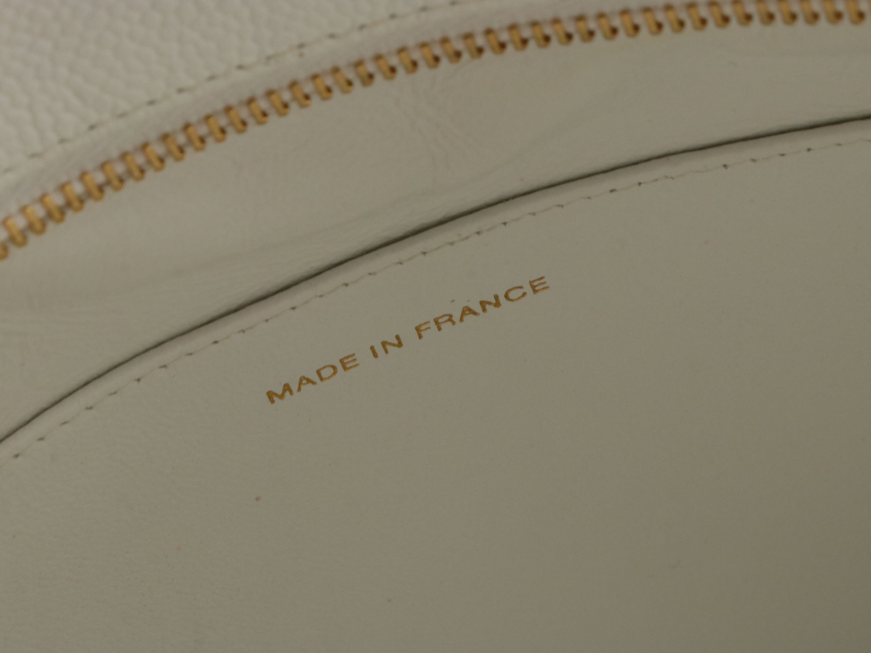 Chanel CC Medallion Tote Bag in White Caviar Leather with Box