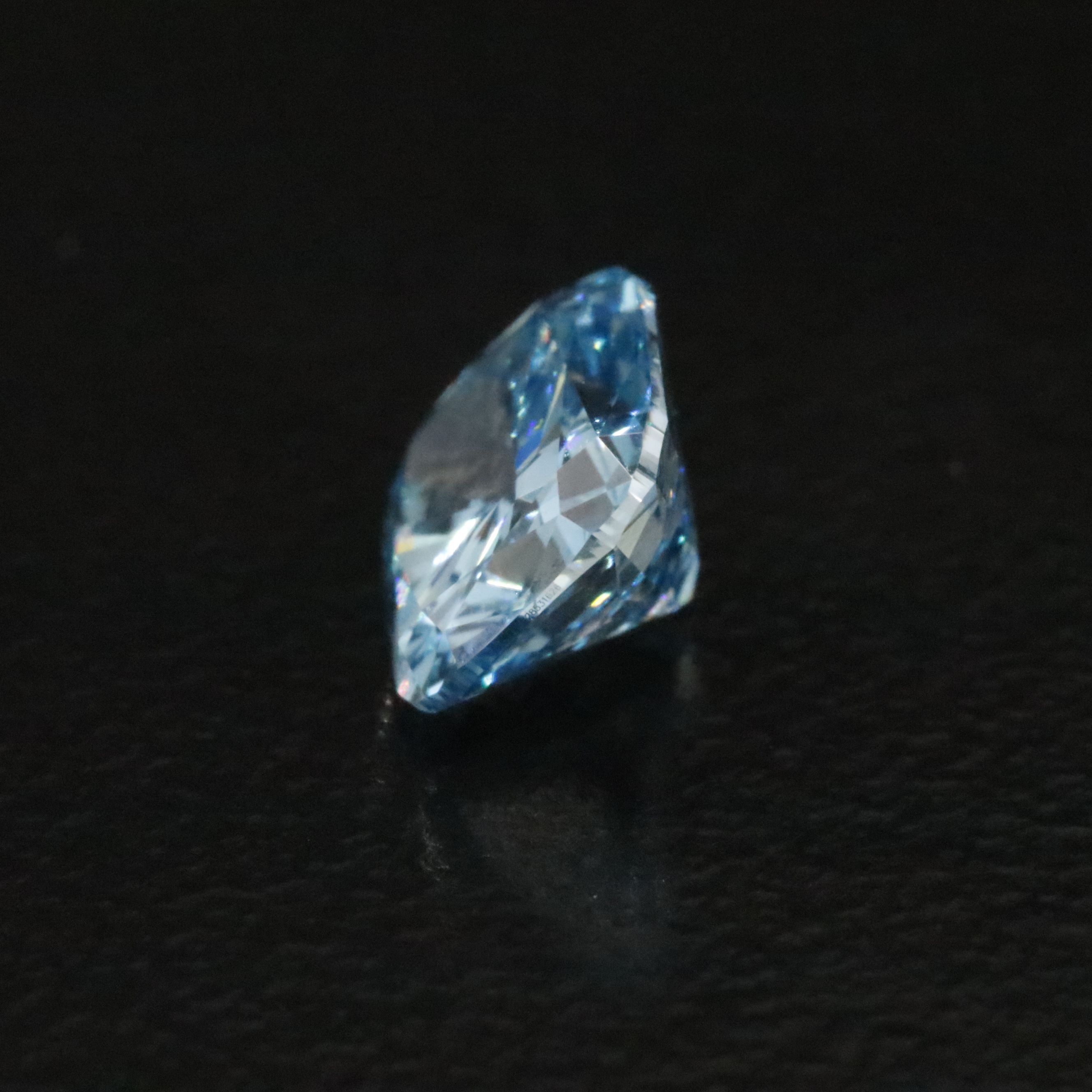 Loose 1.02 CT Lab Grown Fancy Vivid Blue Diamond with IGI Report