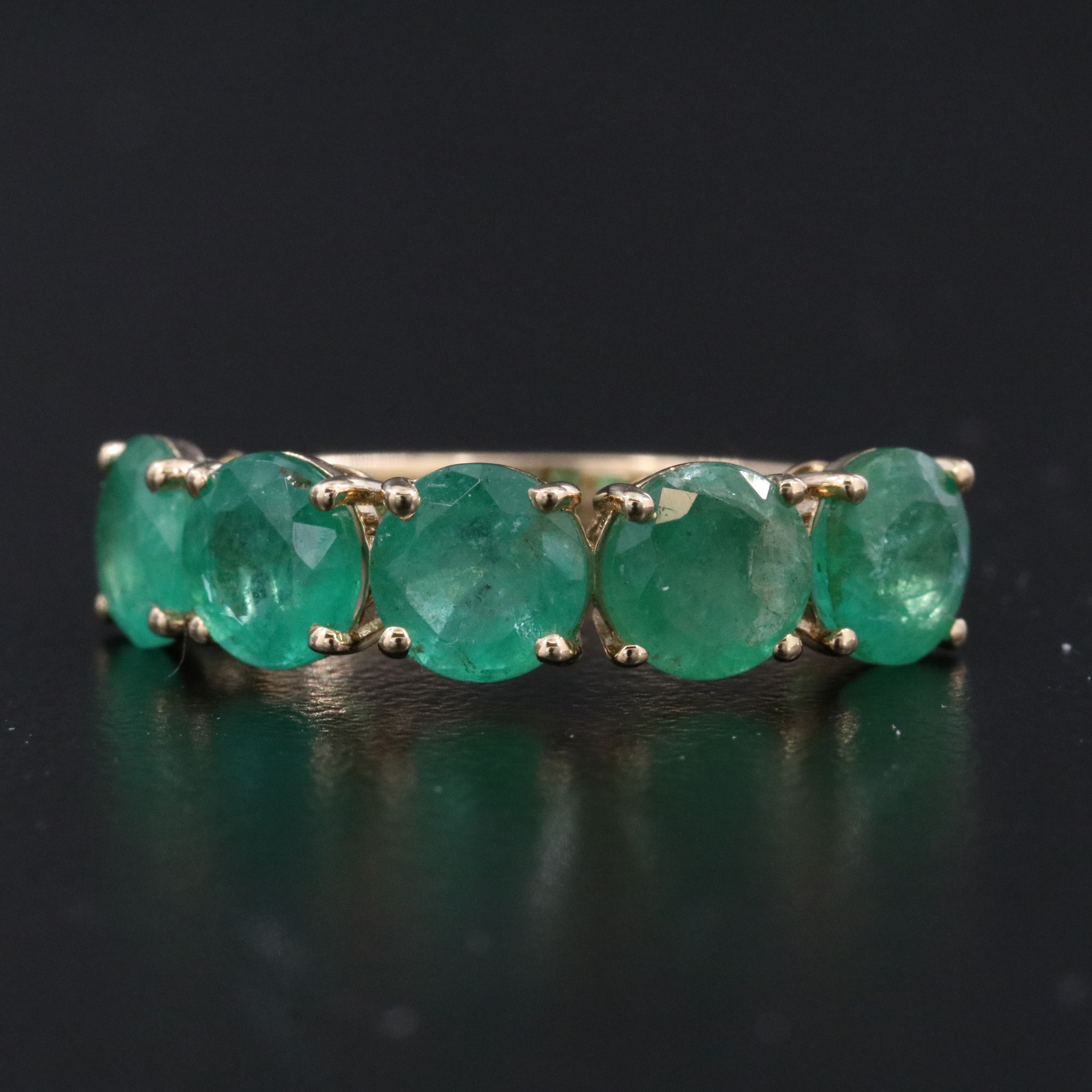 14K 3.53 CTW Emerald Ring