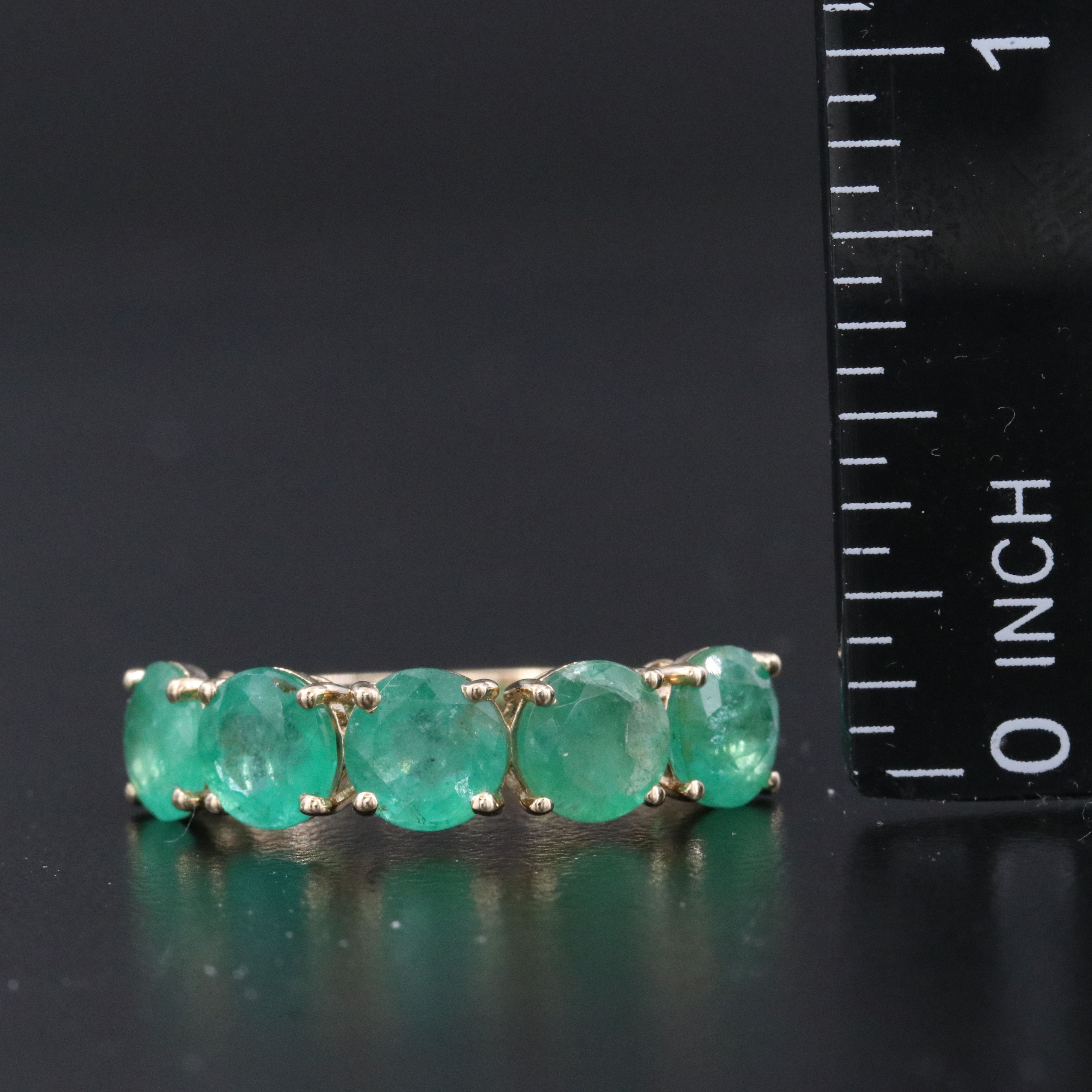 14K 3.53 CTW Emerald Ring