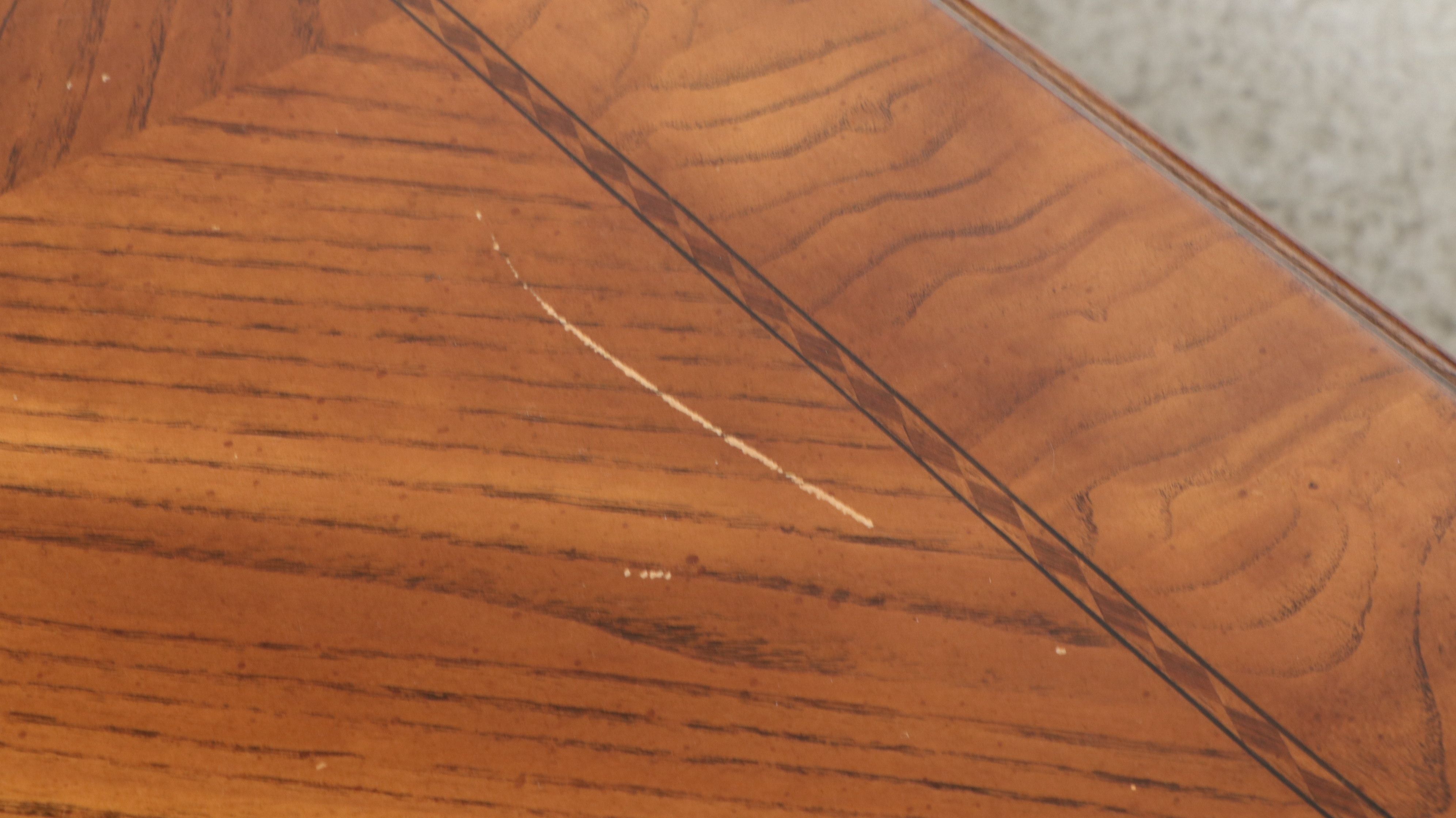 Neoclassical Style Inlaid Pedestal Dining Suite, Late 20th Century